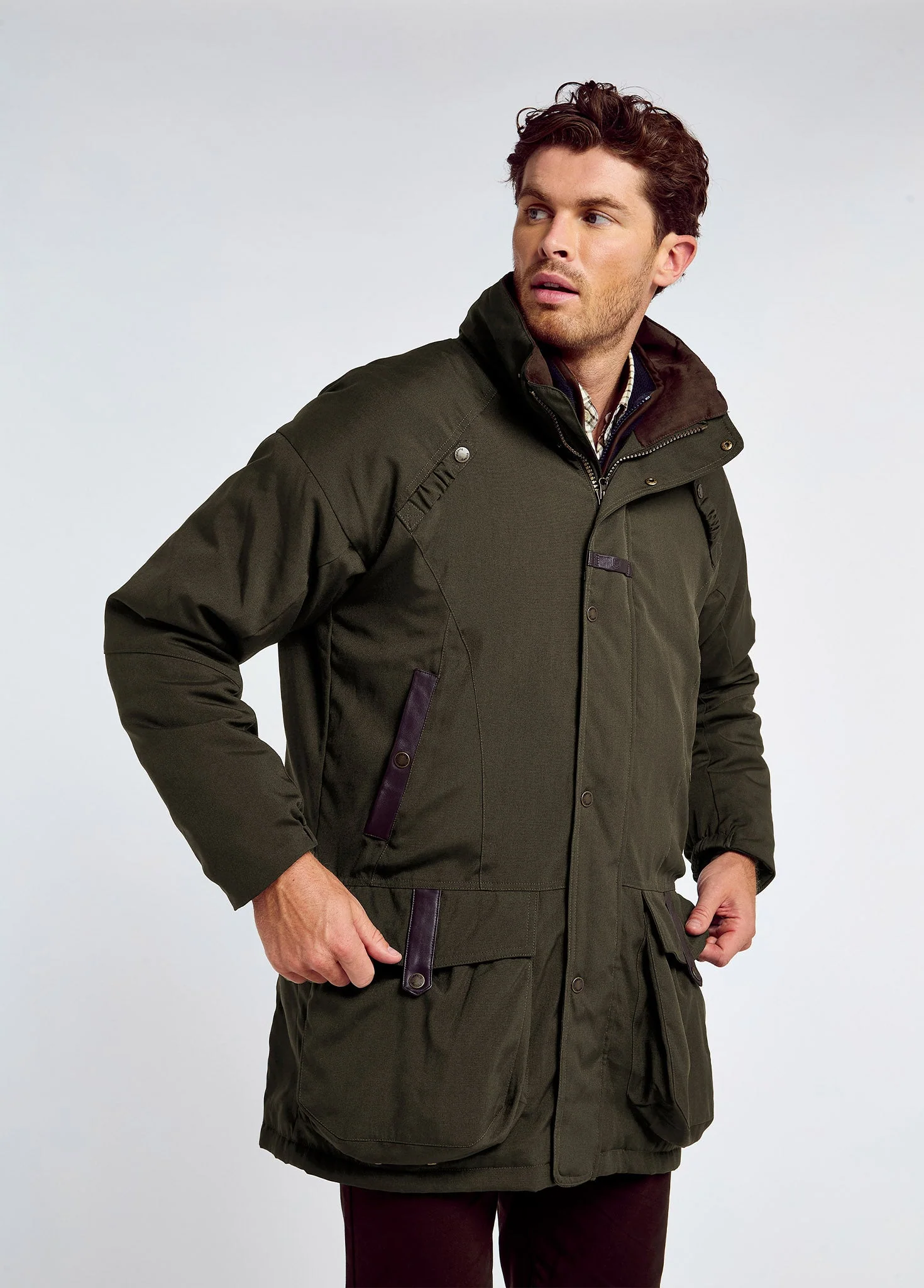 Longacre Men's Waterproof Jacket - Olive