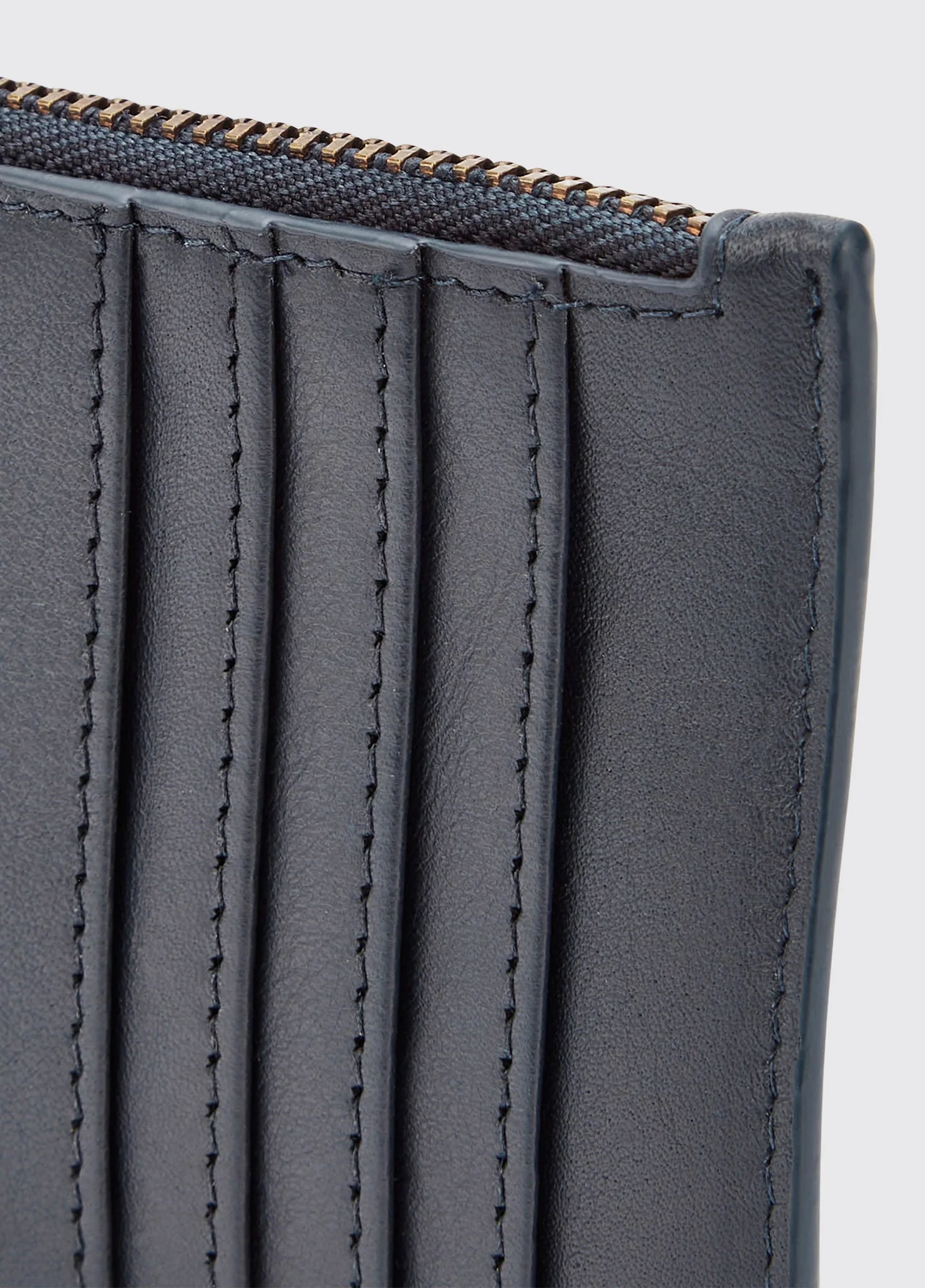 Broomhill Leather cardholder - Navy