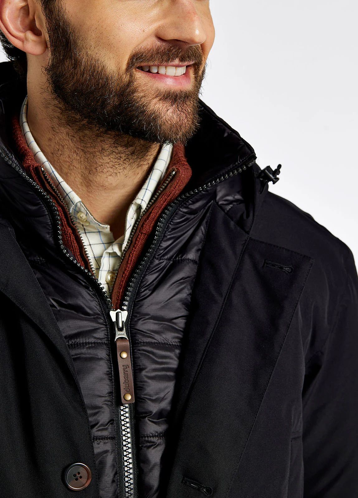 Urlingford Men's Down Parka Jacket - Black - Sample