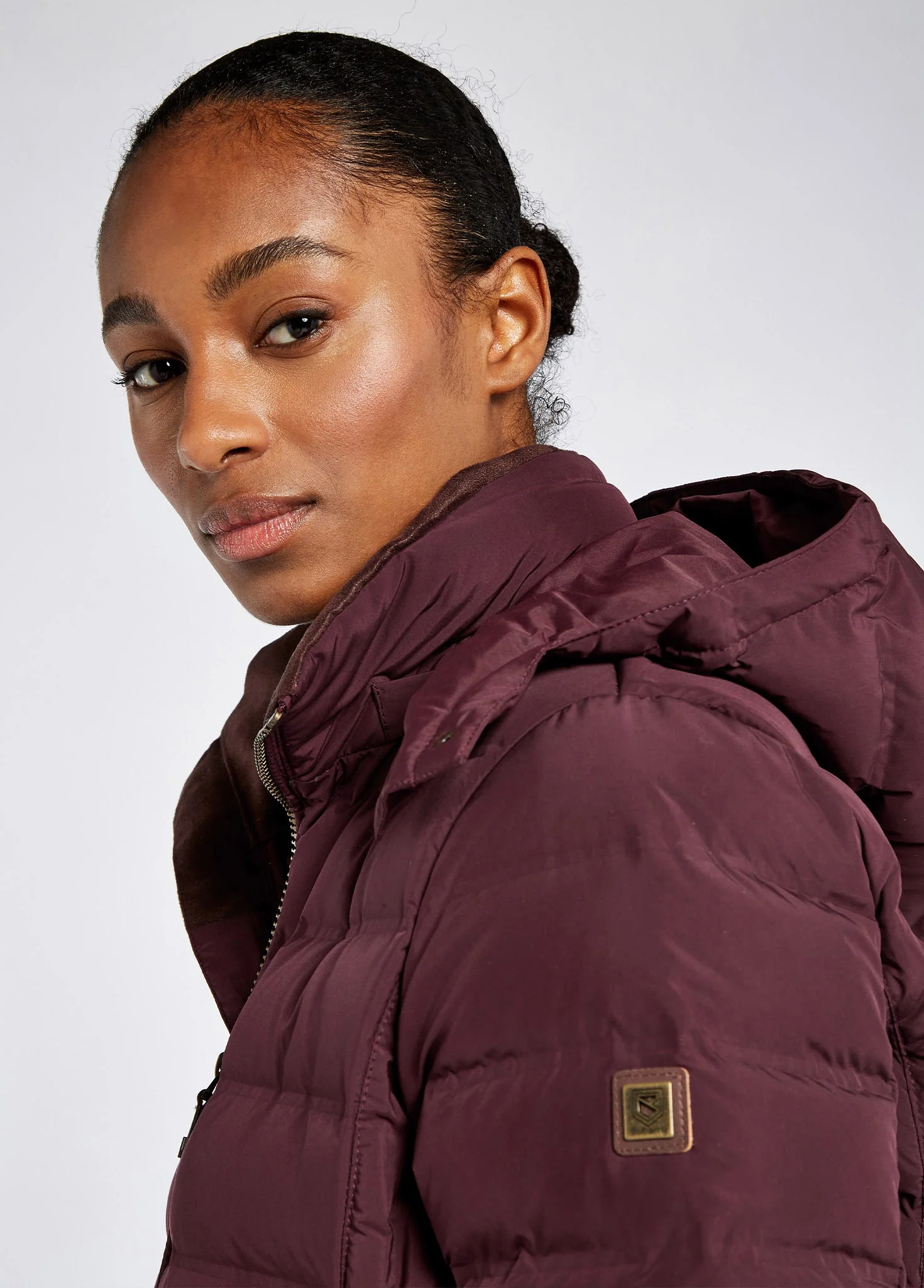 Ballybrophy Quilted Down Jacket - Currant