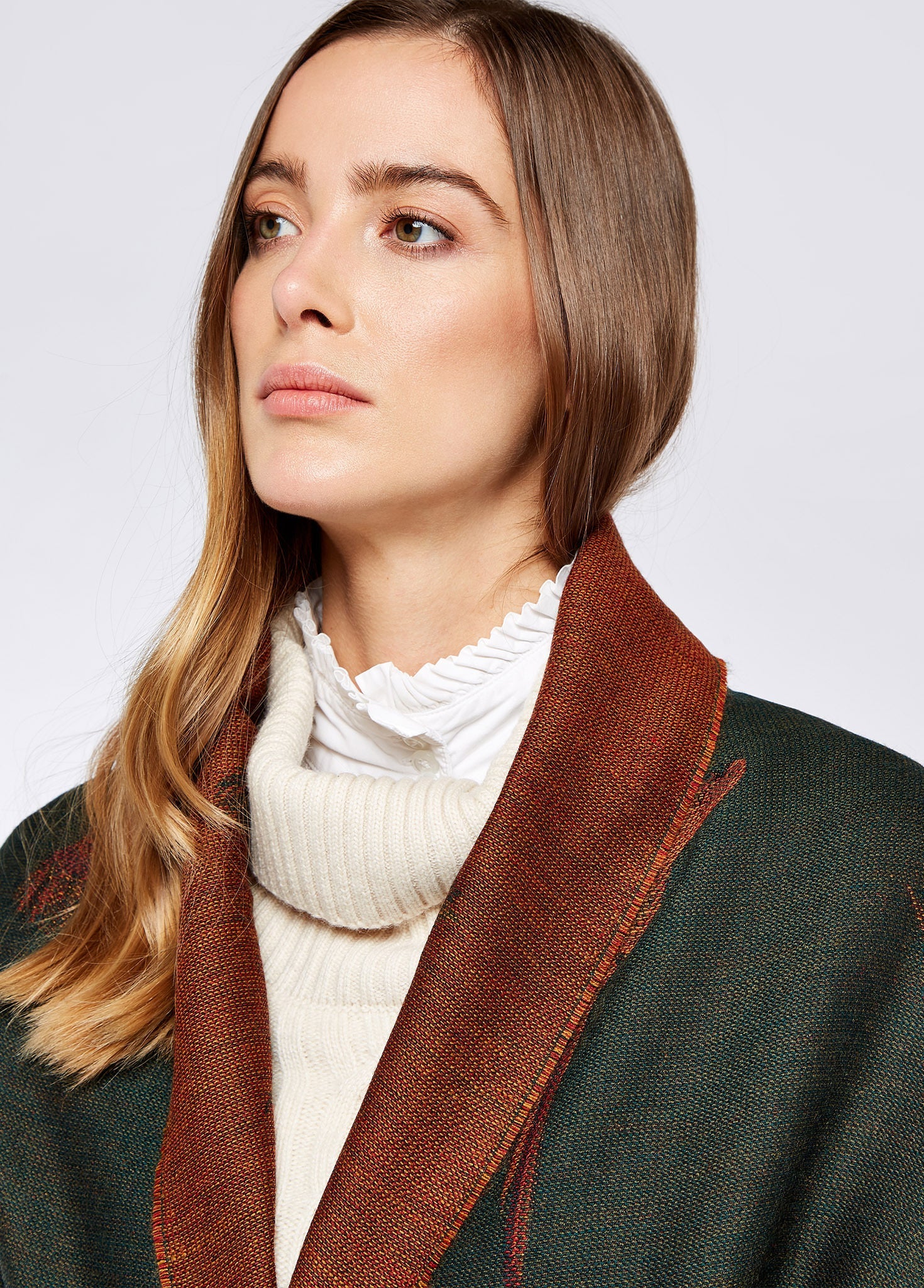 Birchdale Wool Stole - Ivy