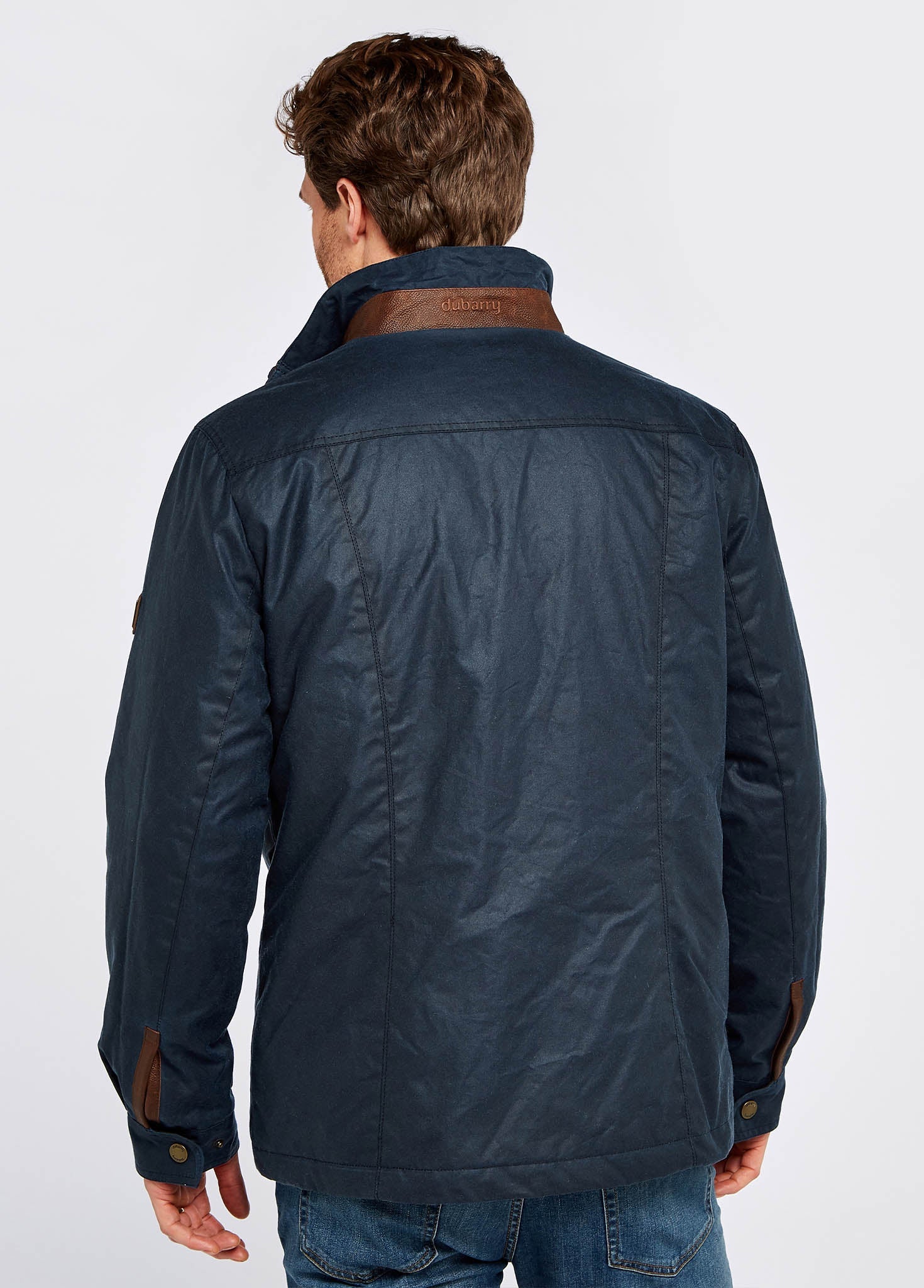 Carrickfergus Men's Waxed Cotton Jacket - Ocean Blue
