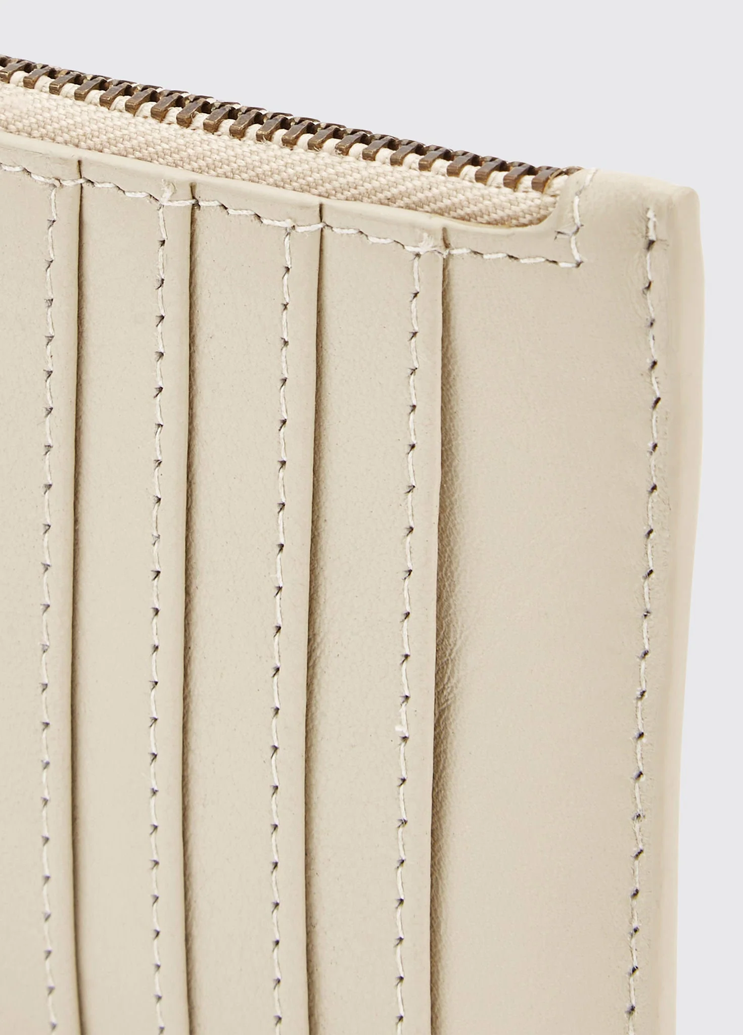 Broomhill Leather cardholder - Oyster