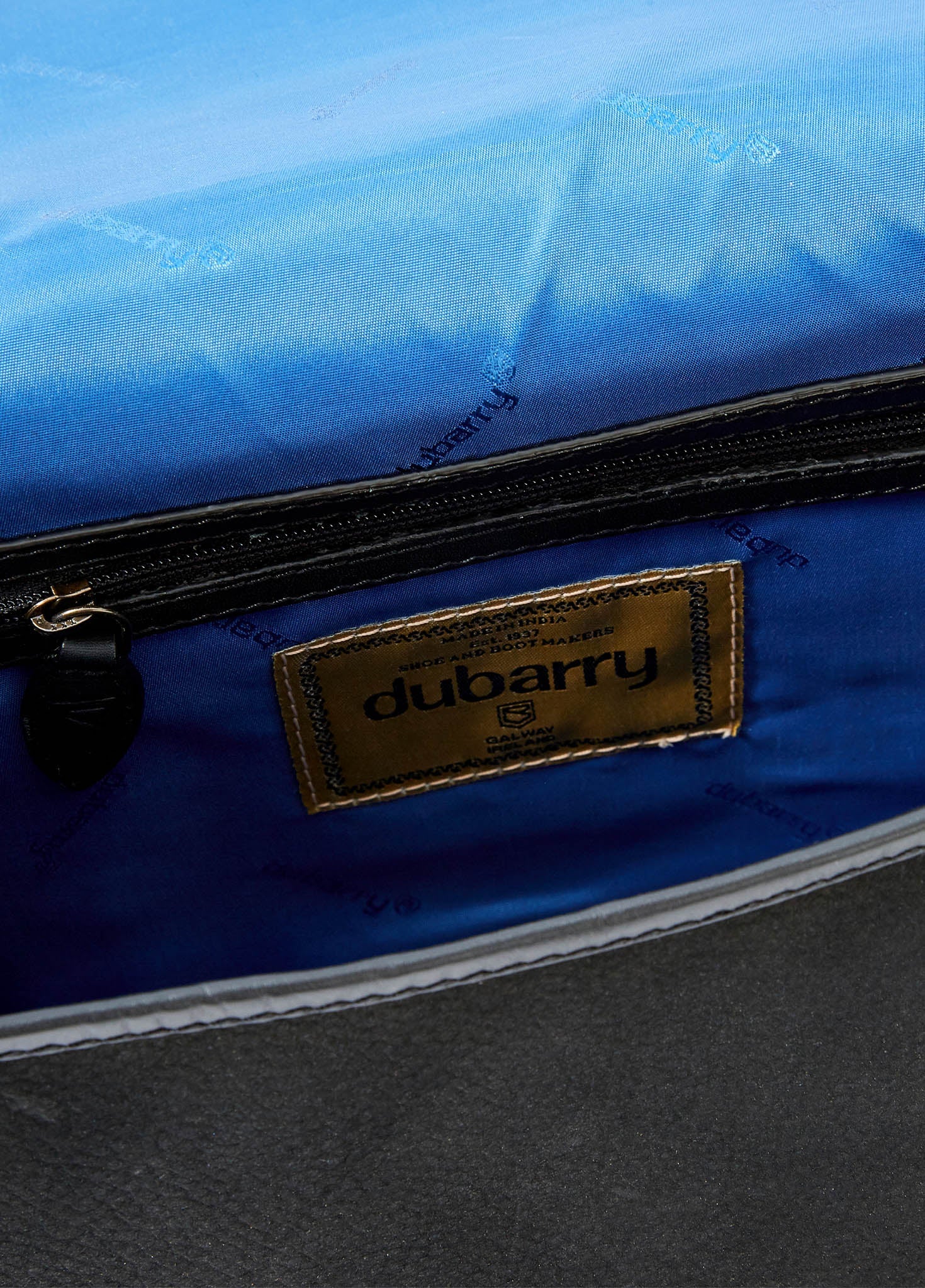 Clara Leather Saddle Bag - Black