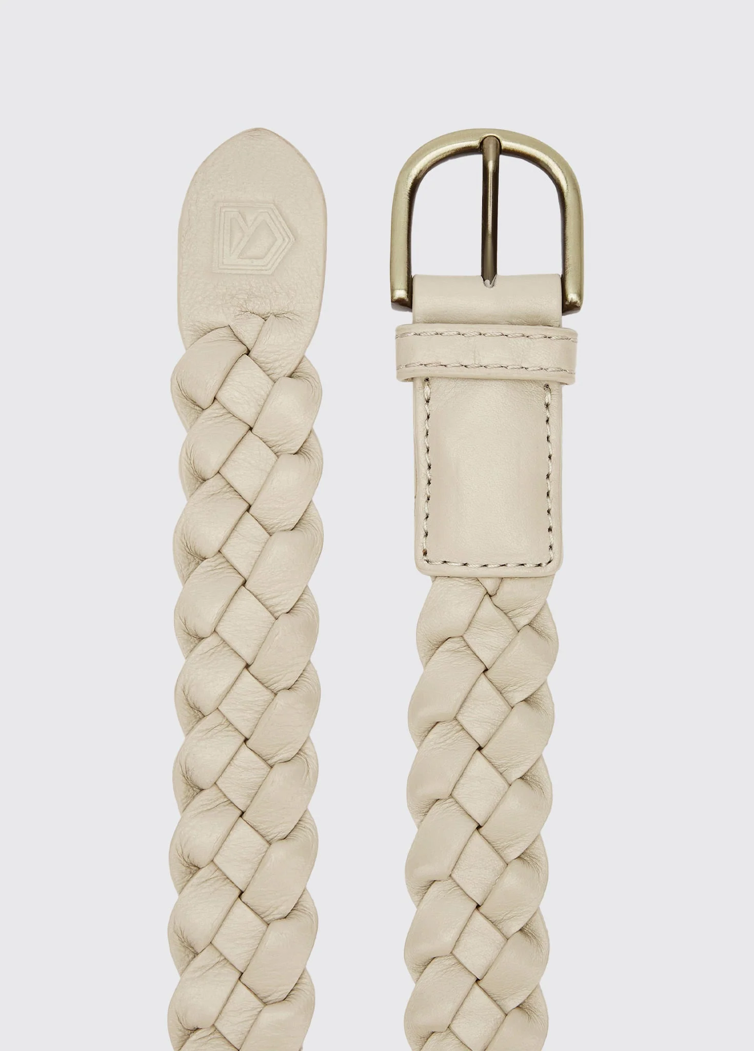 Belmore Ladies' Leather Belt - Oyster