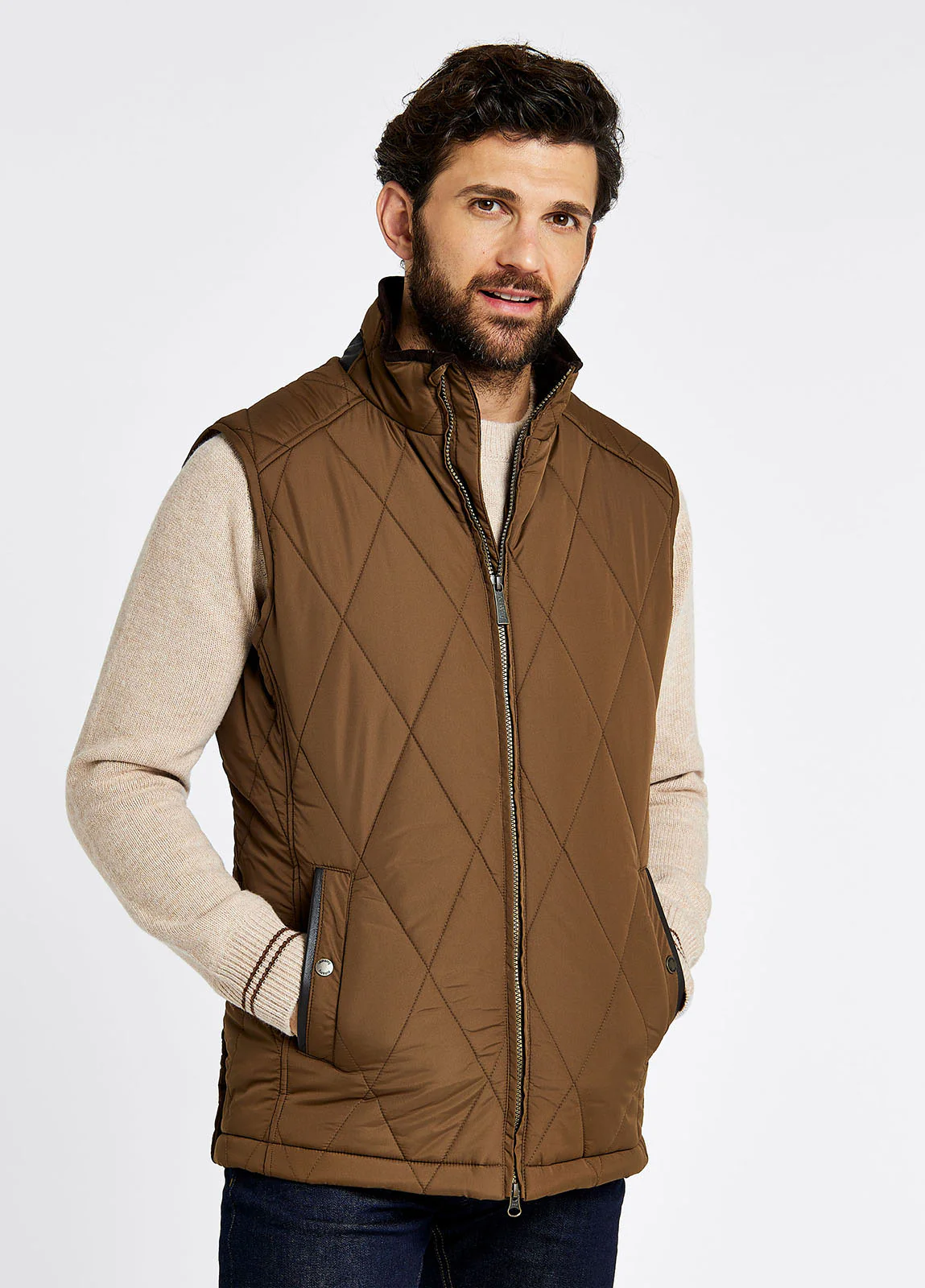 Colamber Men's Quilted Vest - Bronze - Sample