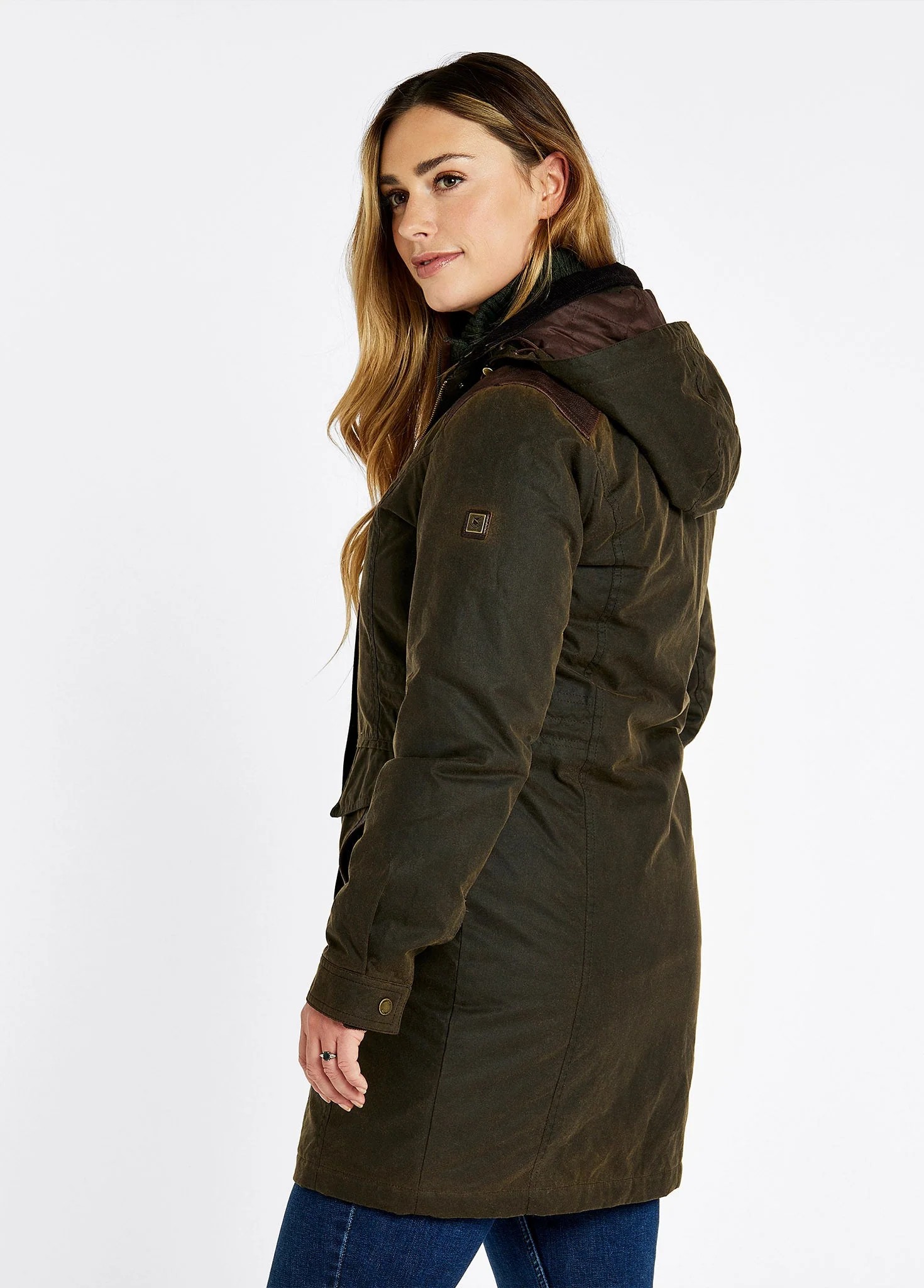 Blacklion Ladies Waxed Cotton Jacket - Olive