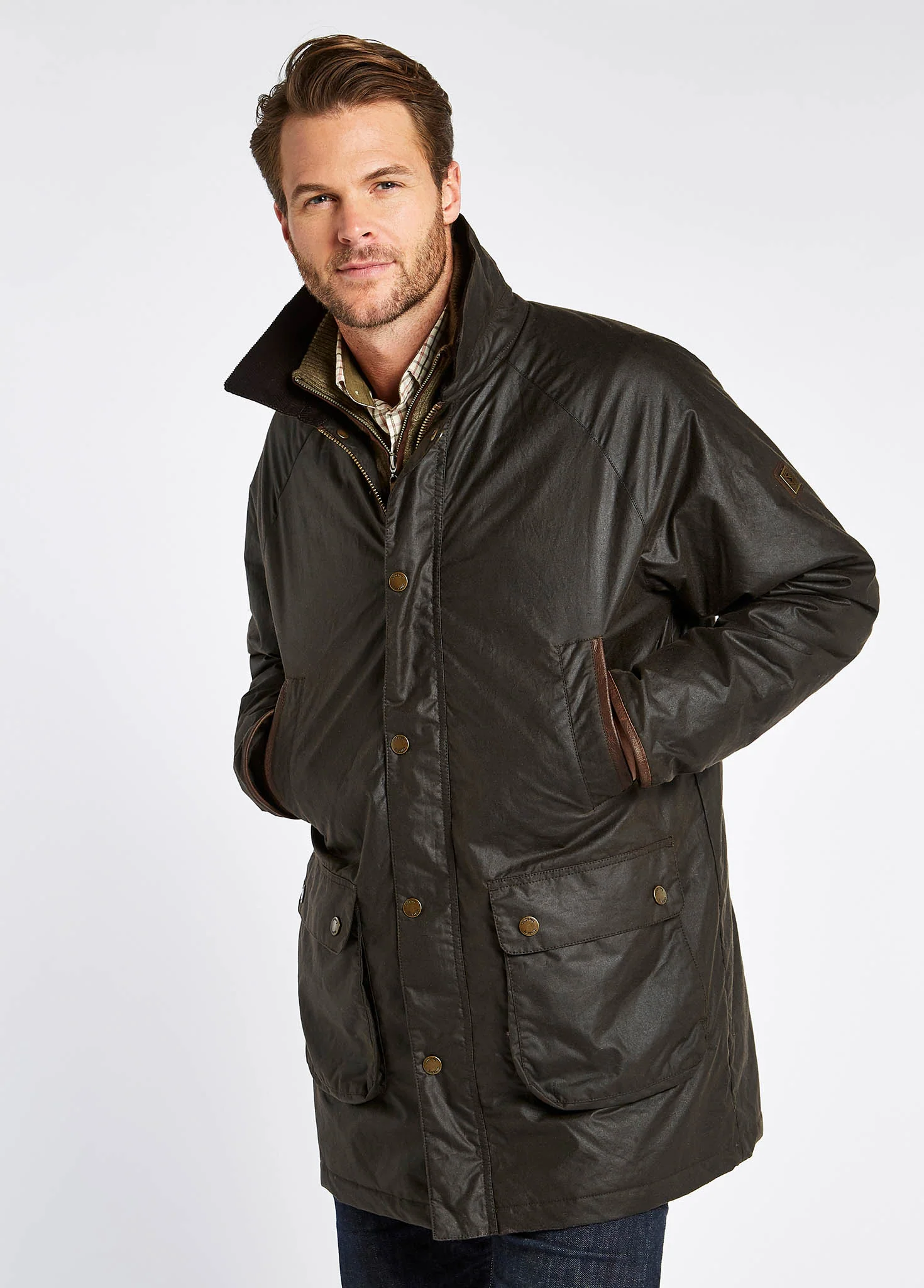 Brunswick Mens Waxed Cotton Jacket - Verdigris