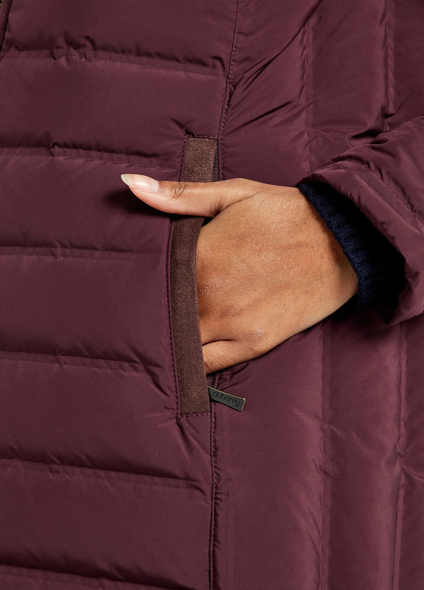 Ballybrophy Quilted Down Jacket - Currant