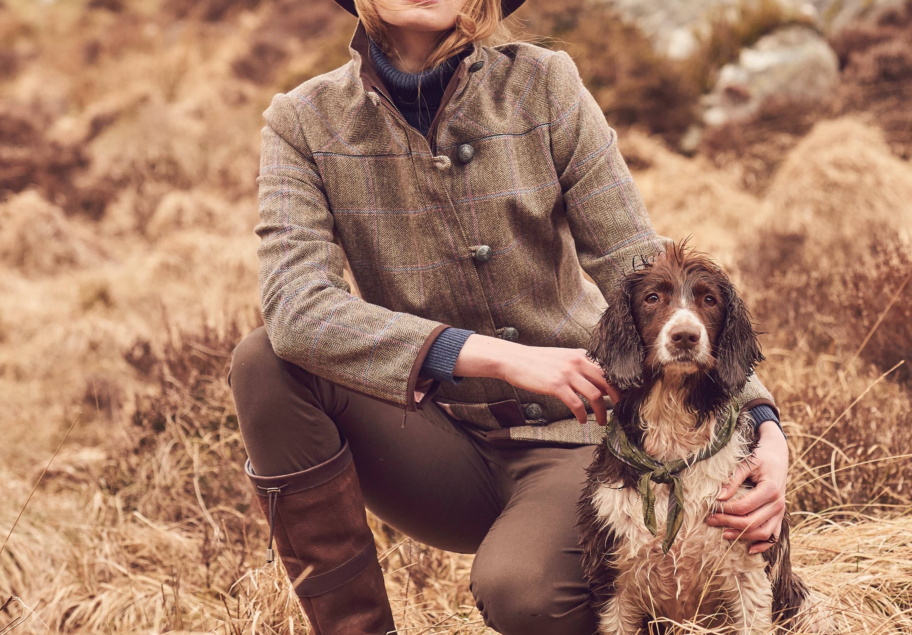 Bracken Tweed Coat - Woodrose