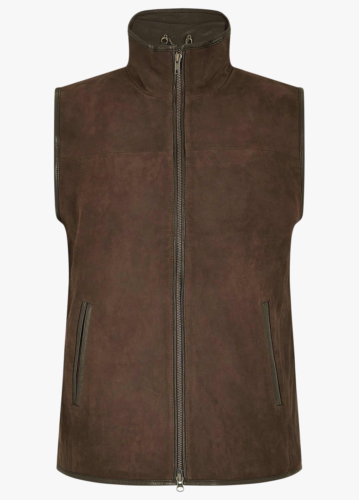 Dubarry Dunhill Leather Men's Vest Brown