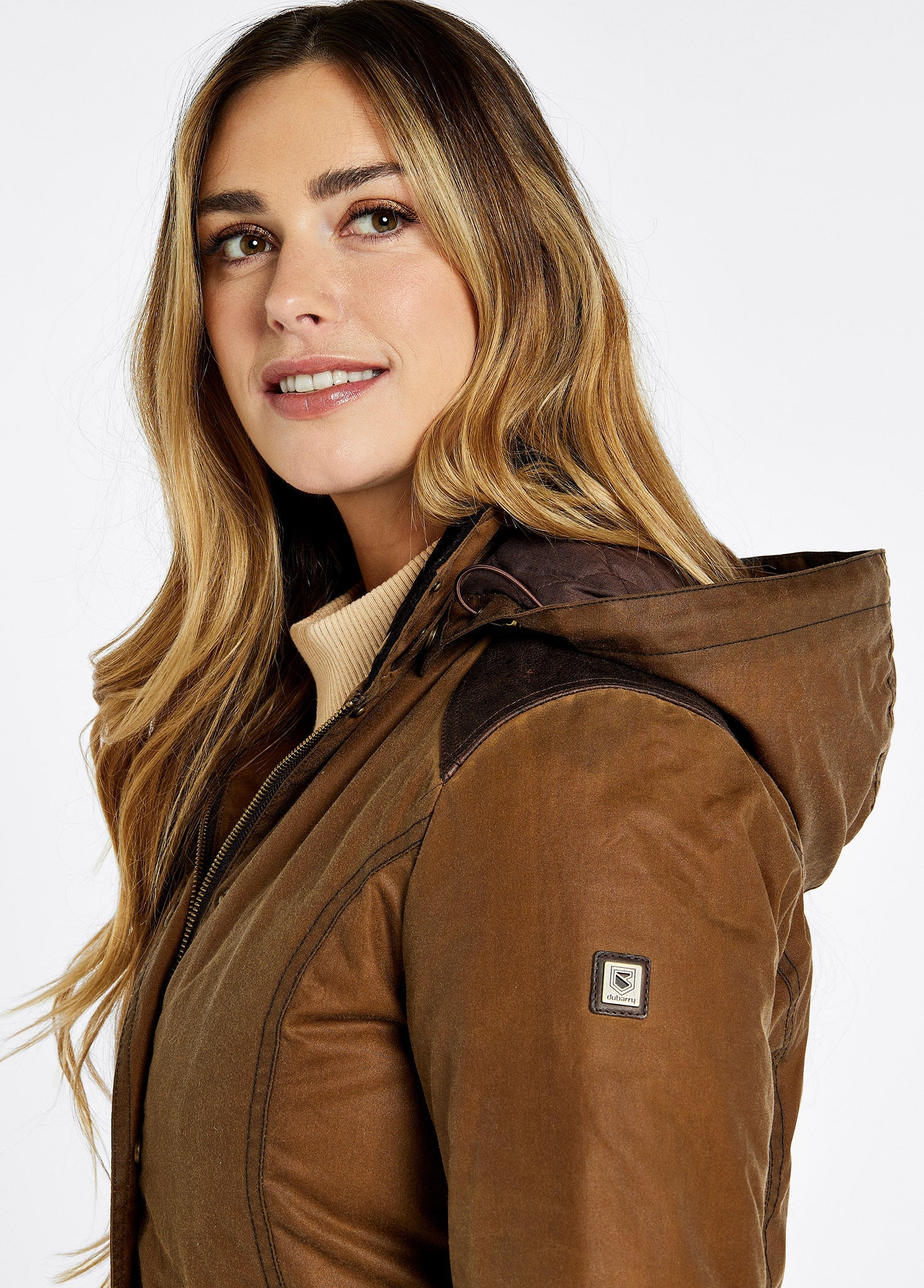 Blacklion Ladies Waxed Cotton Jacket - Cigar