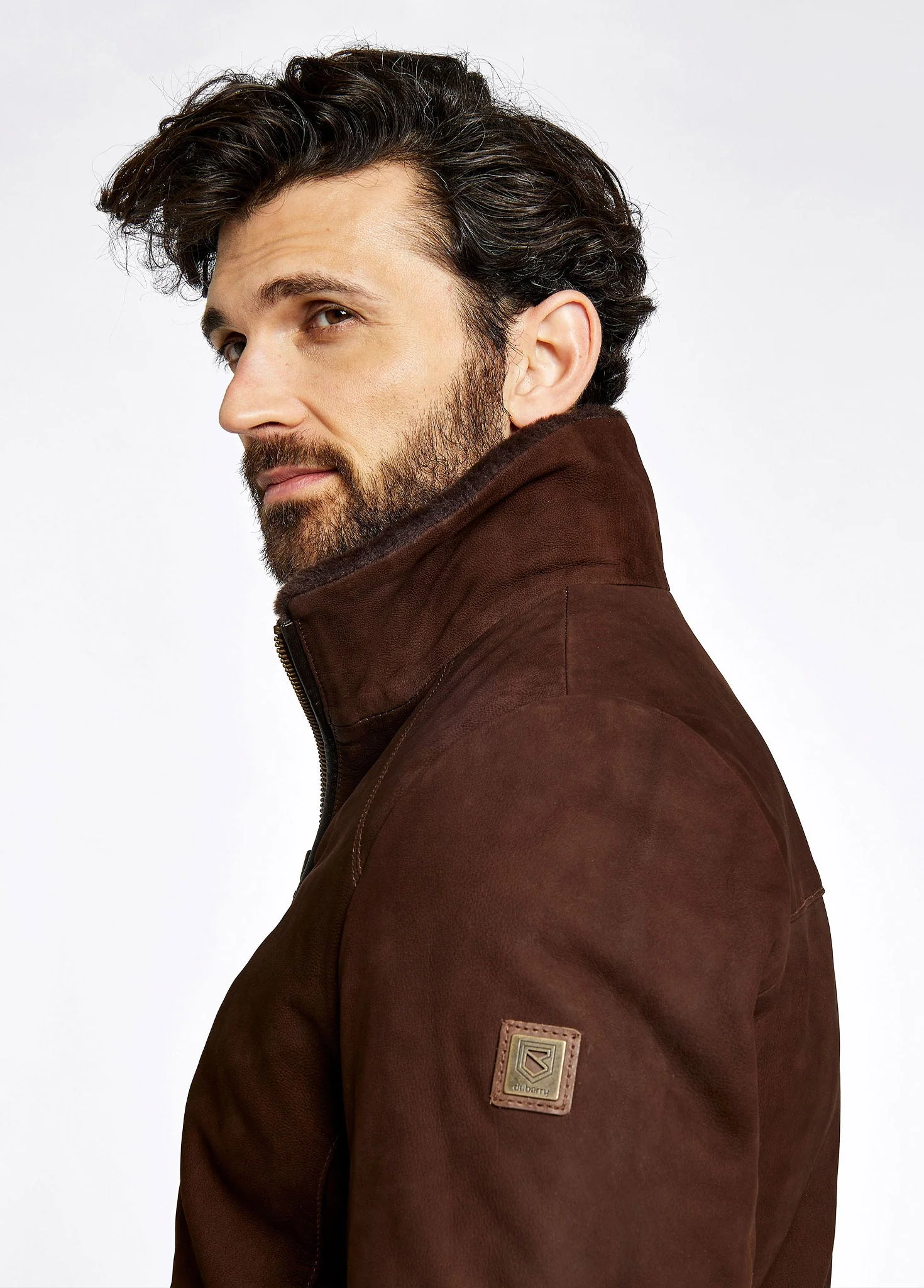 Merriman Men's leather jacket – Walnut