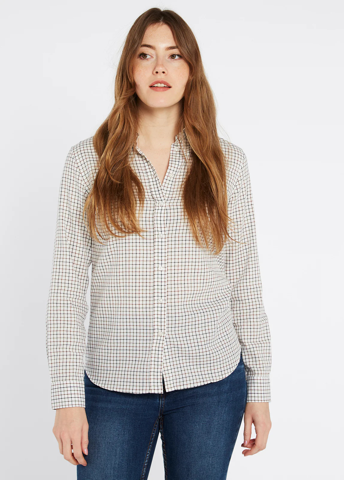 Freesia Ladies' Cotton Shirt - Ox Blood - Sample