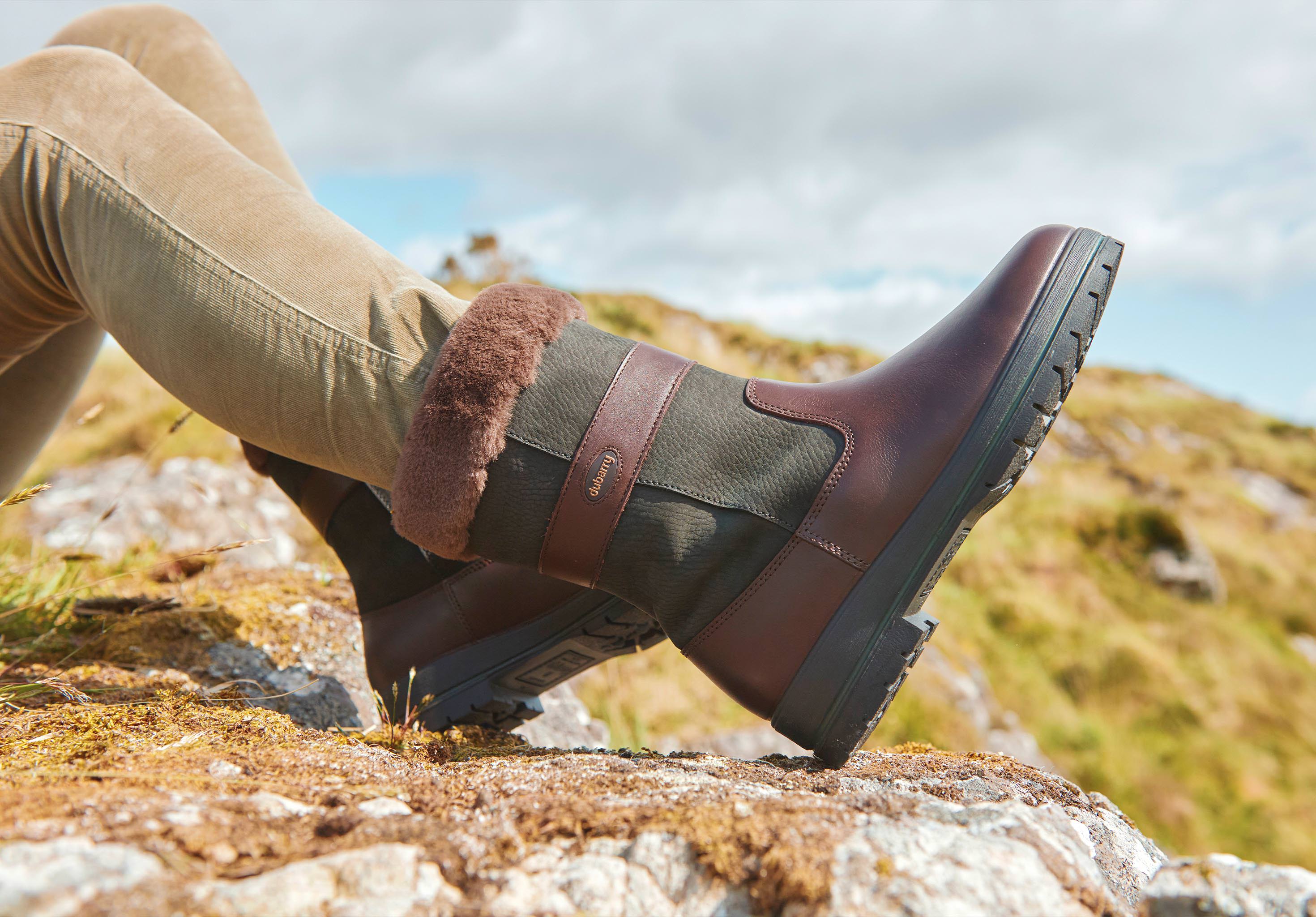 Foxrock Ladies Insulated Country Boot - Black/Brown
