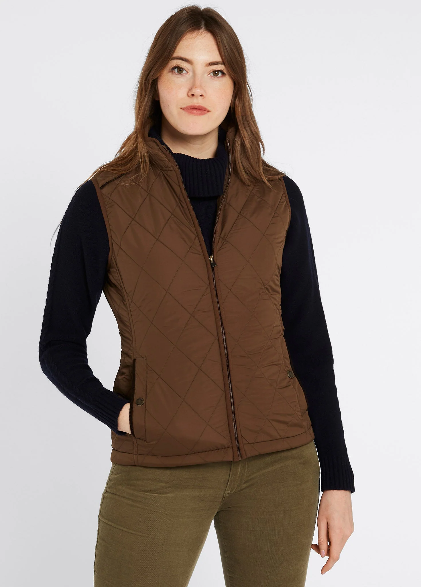 Heywood Ladies' Quilted Vest - Bronze