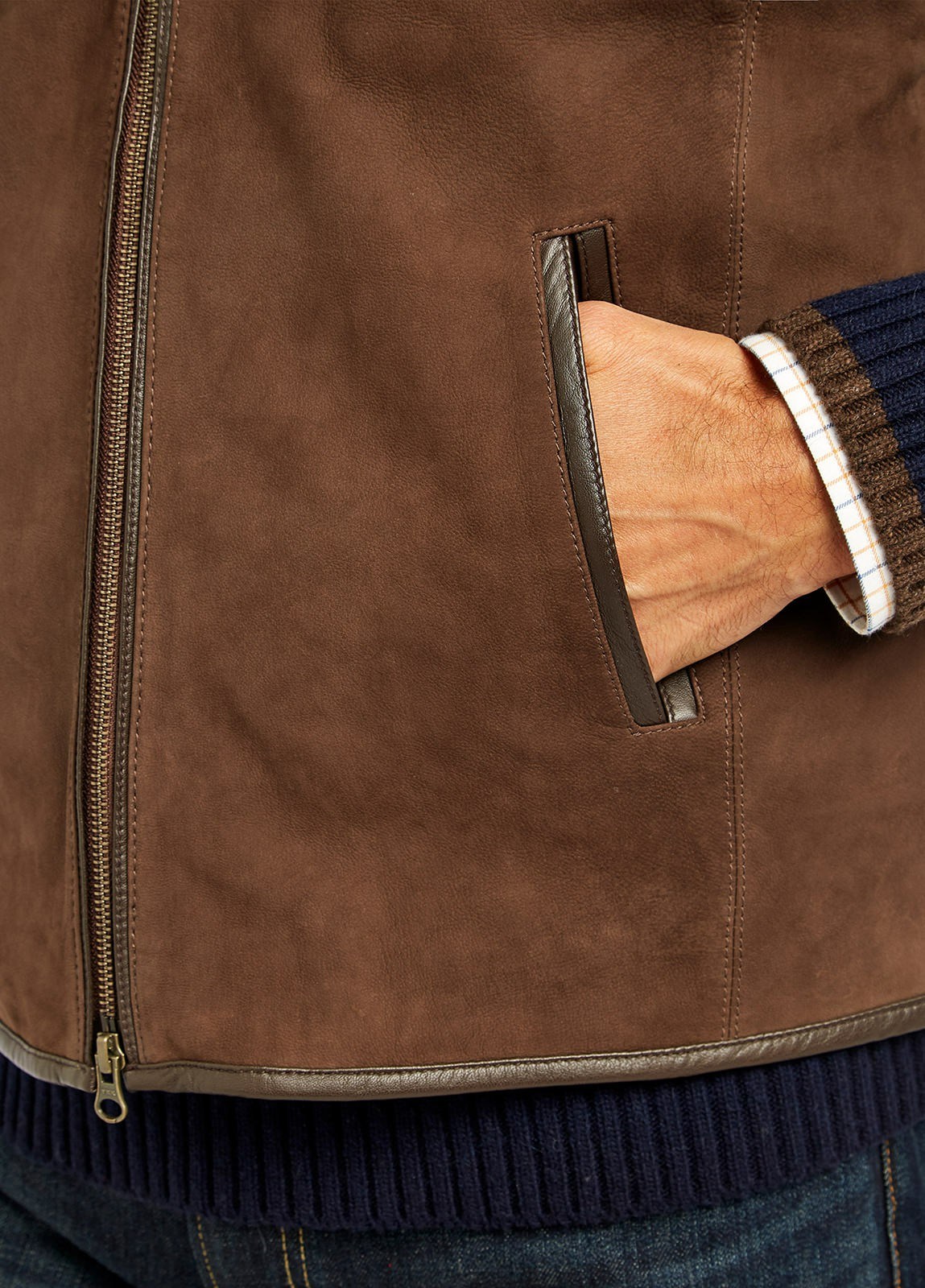 Dubarry Dunhill Leather Men's Vest Brown