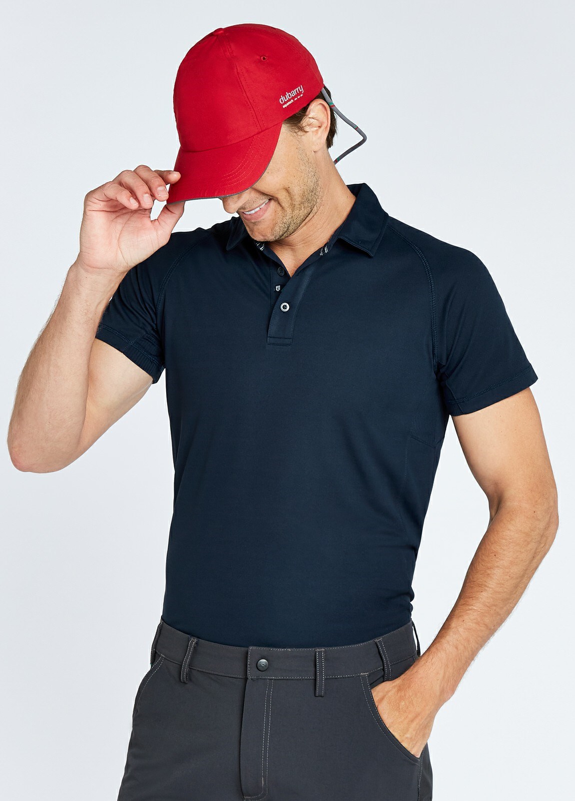 Dubarry Menton Technical Men's Polo Shirts Navy