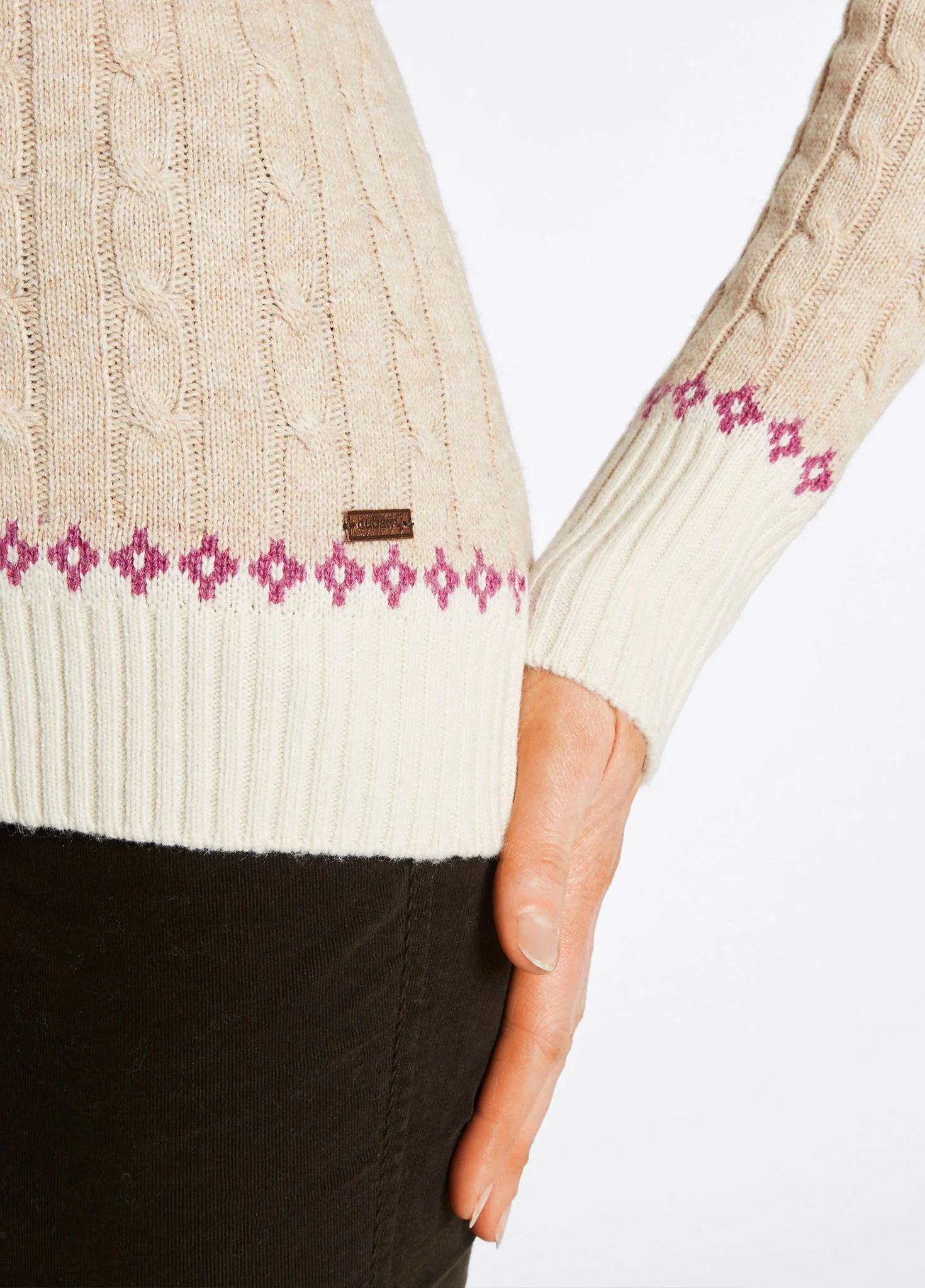 Thornfield Women's Fair Isle knit - Oat
