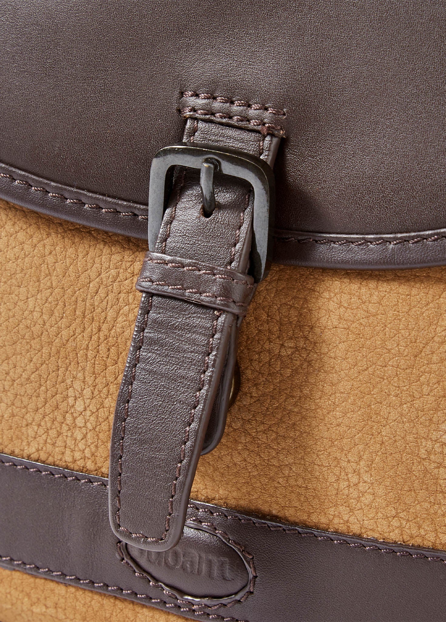 Clara Leather Saddle Bag - Brown