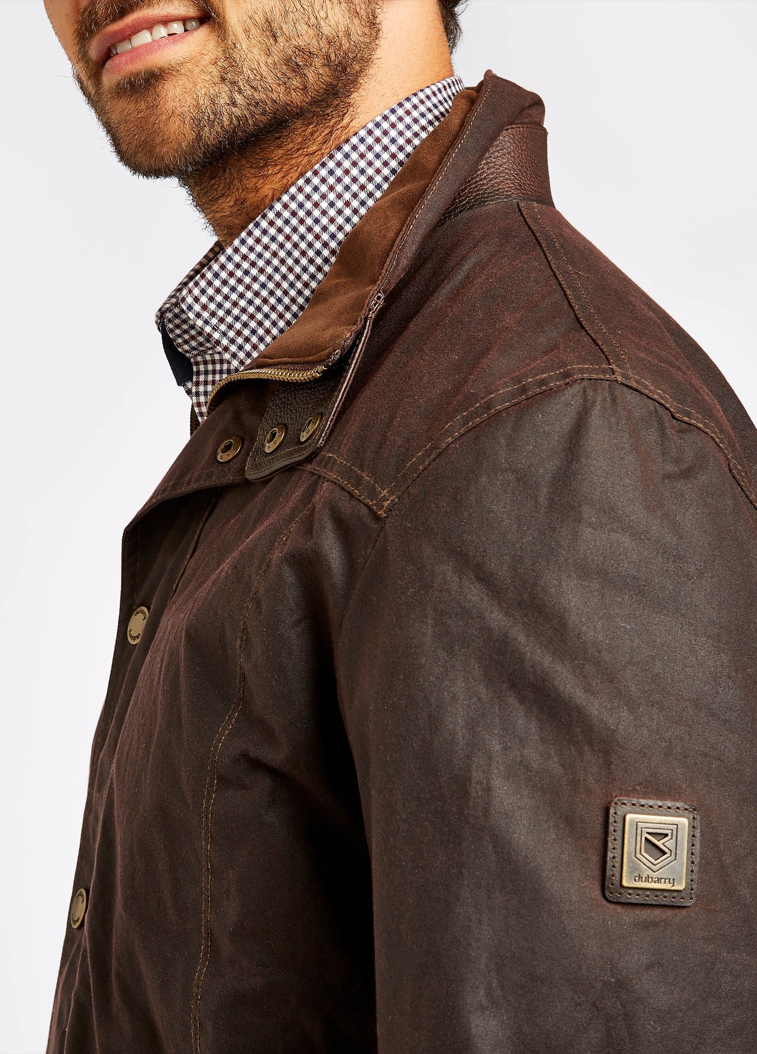 Carrickfergus Men's Waxed Cotton Jacket - Java