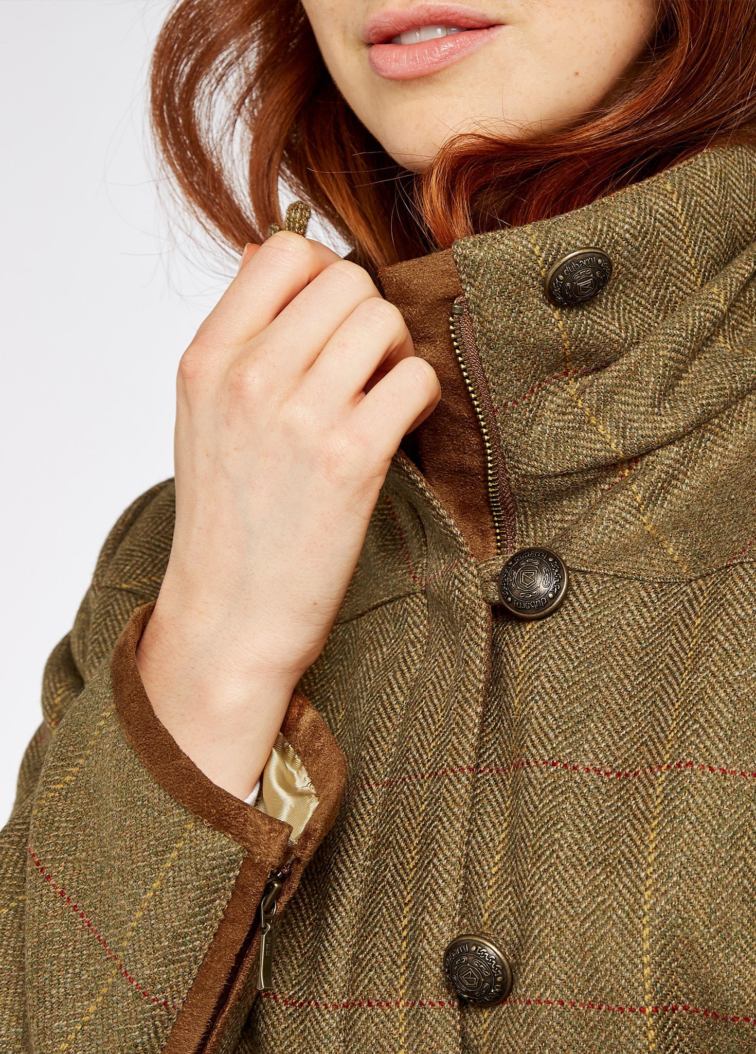 Bracken Tweed Coat - Elm