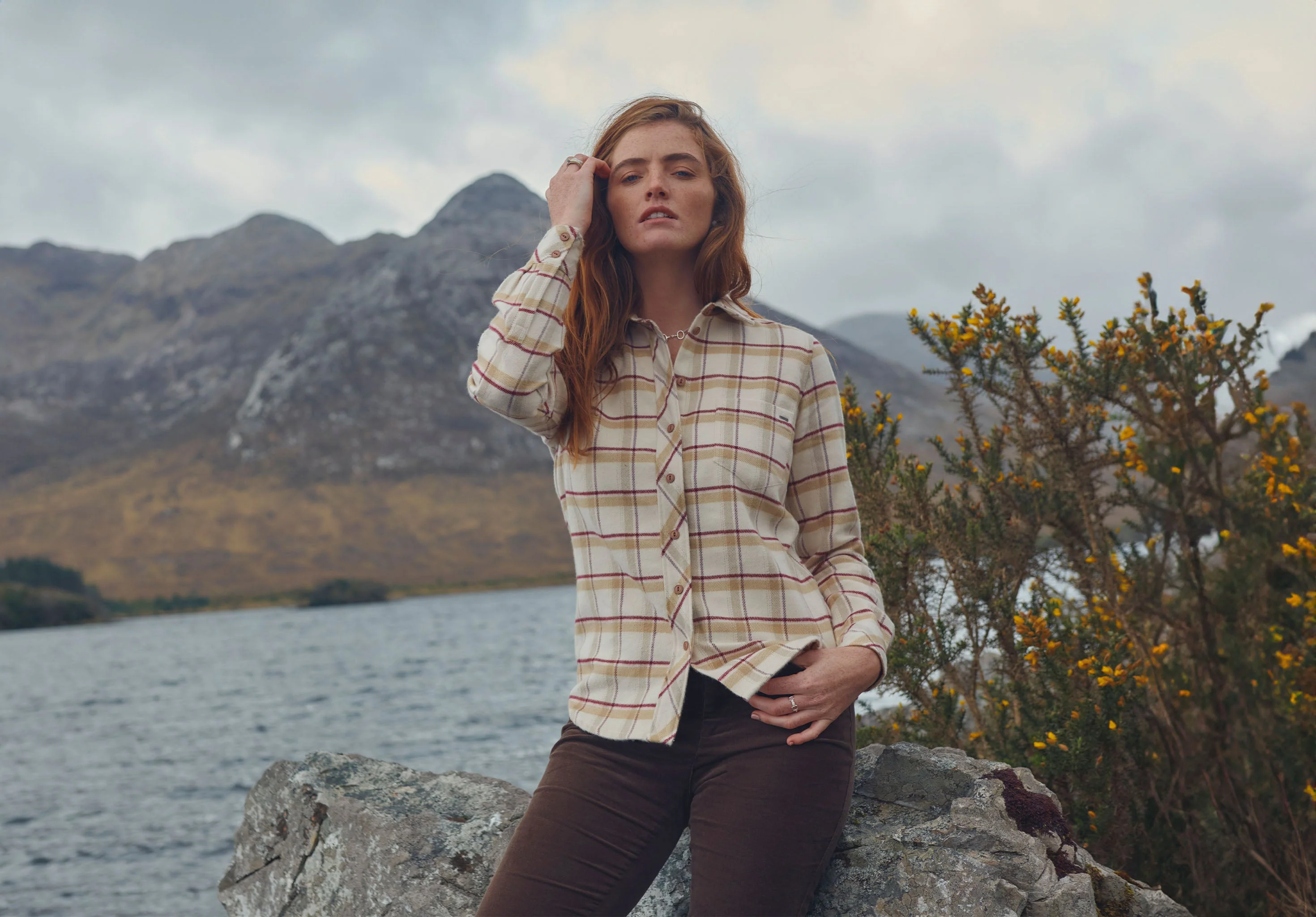 Japonica Check Shirt - Cream