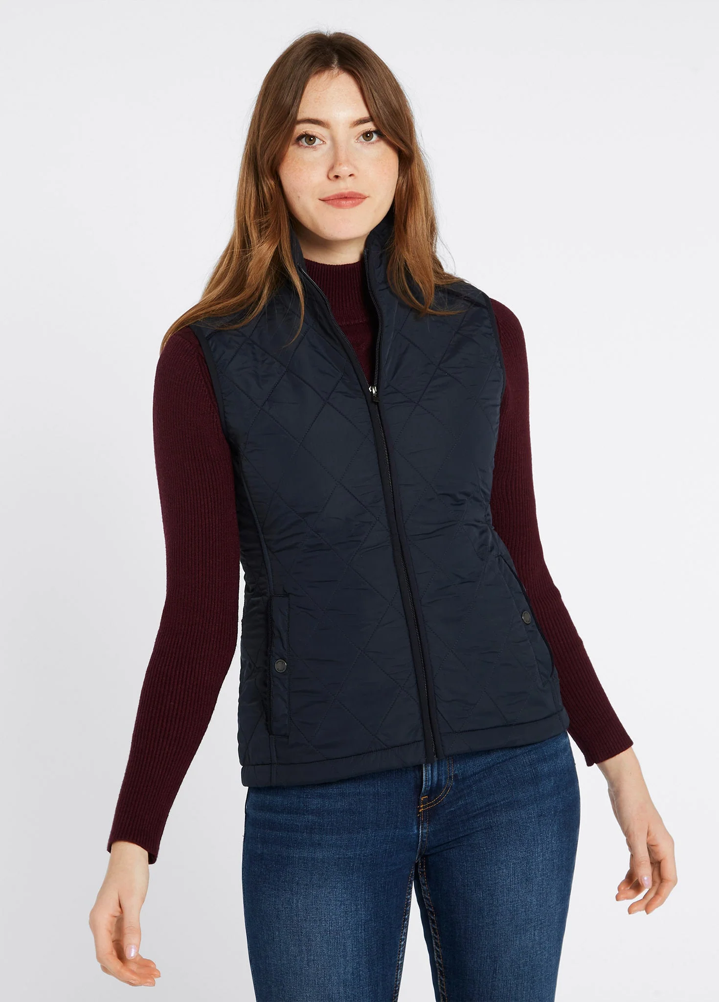 Heywood Ladies' Quilted Vest - Navy