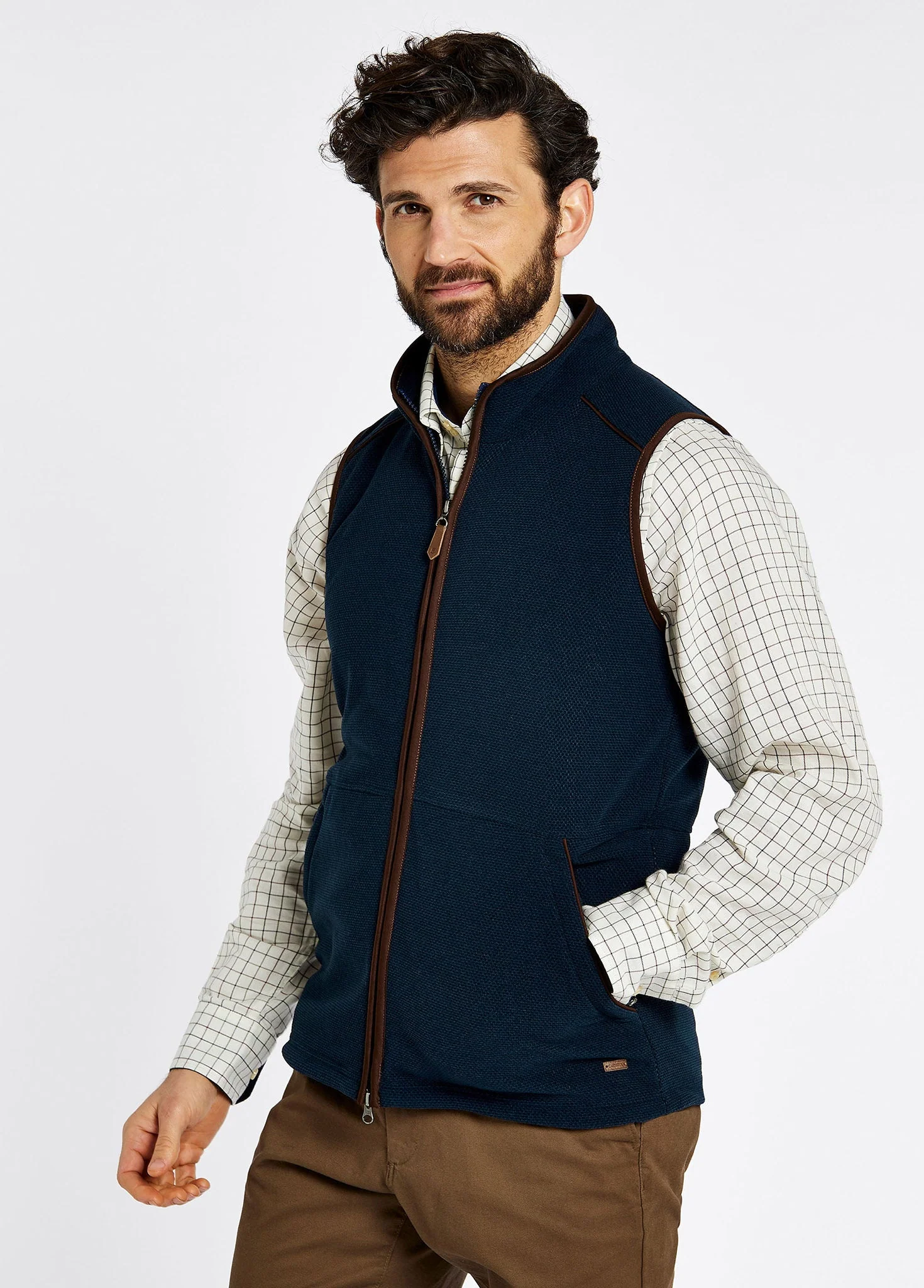 Lifford Men's Fleece Vest - Navy