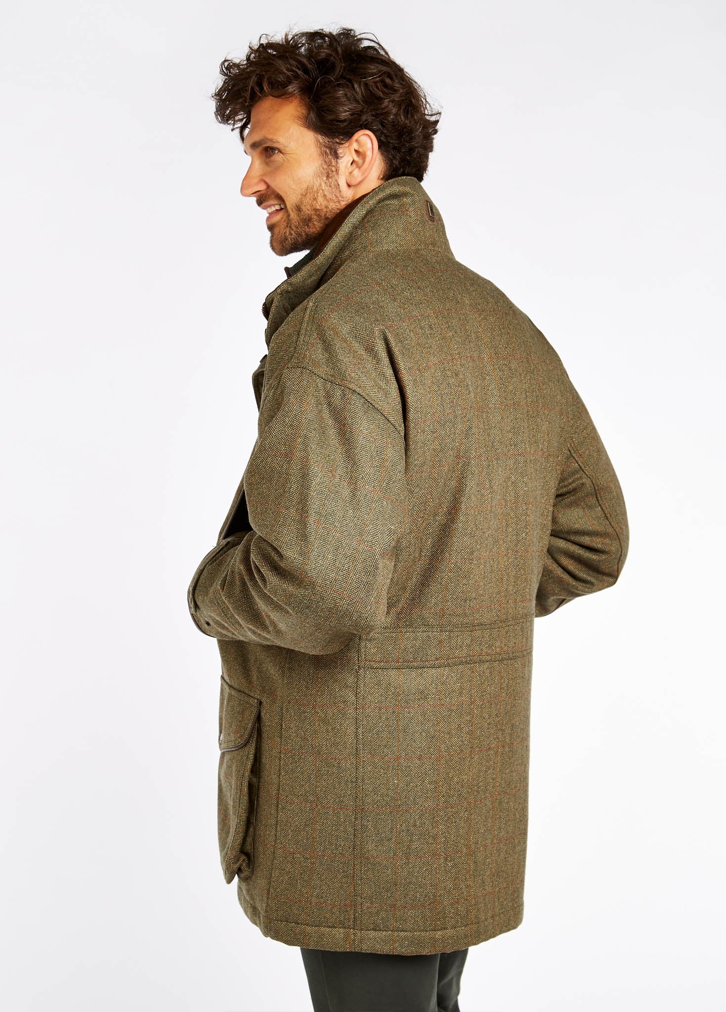 Ballinturbet Men's Tweed Shooting Jacket - Cedar