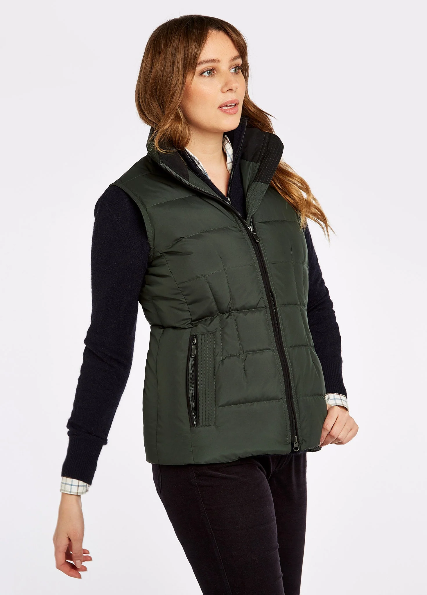 Spiddal Ladies' Quilted Vest - Spruce