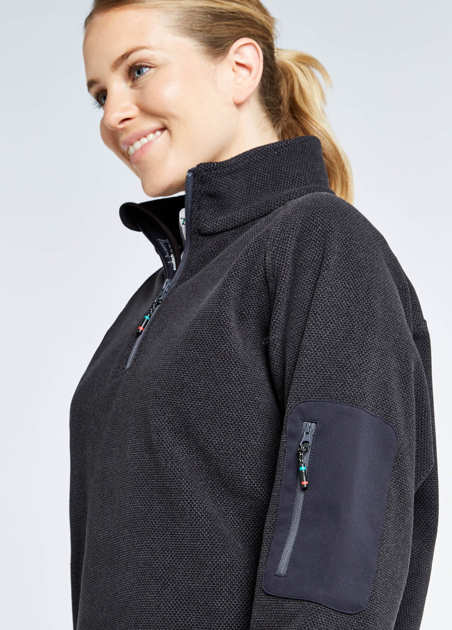 Monaco Ladies' Quarter-zip Fleece - Graphite