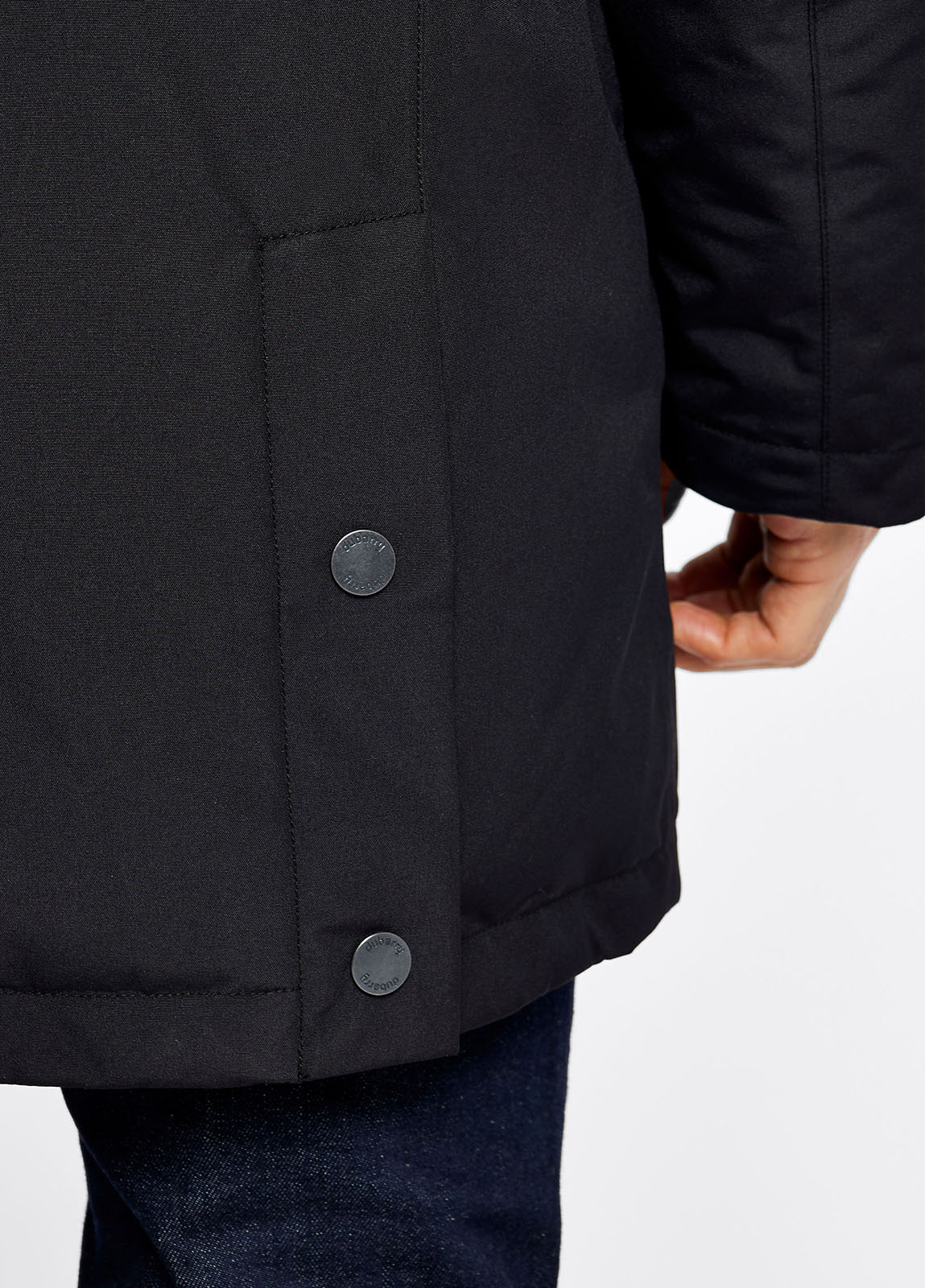 Urlingford Men's Down Parka Jacket - Black - Sample
