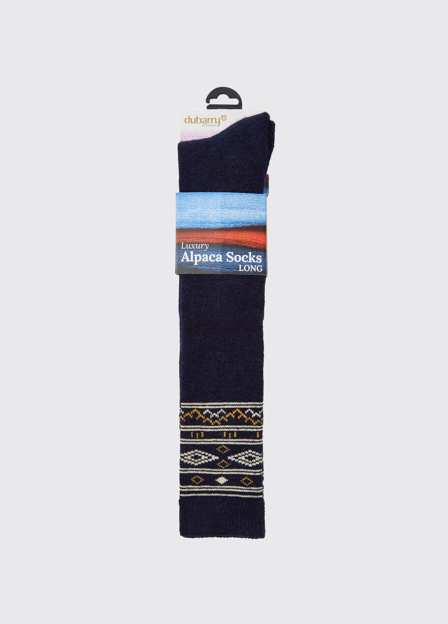 Rolestown Fair Isle Alpaca socks - Navy