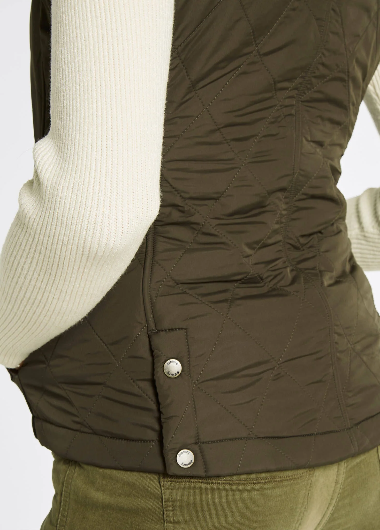 Heywood Ladies' Quilted Vest - Olive