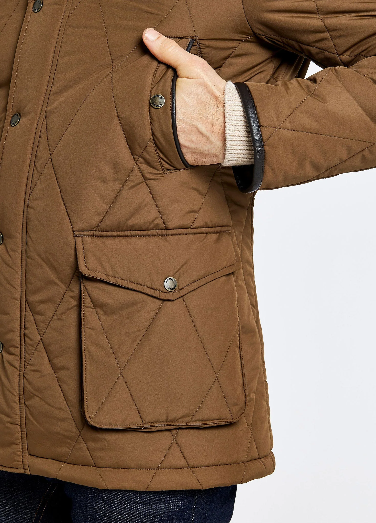 Farmley Men's Quilted Jacket - Bronze