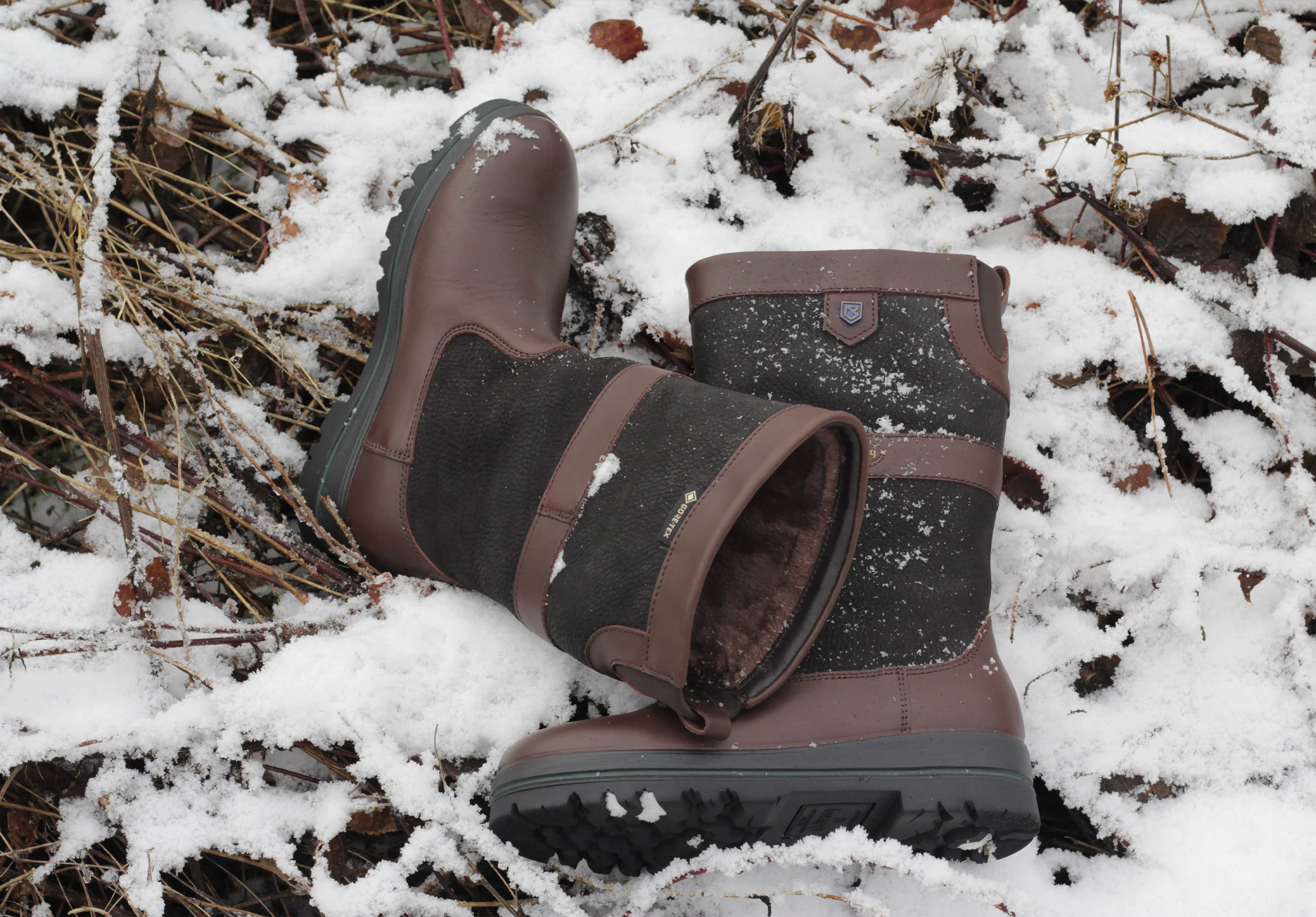 Donegal Mens Insulated Country Boot - Black/Brown