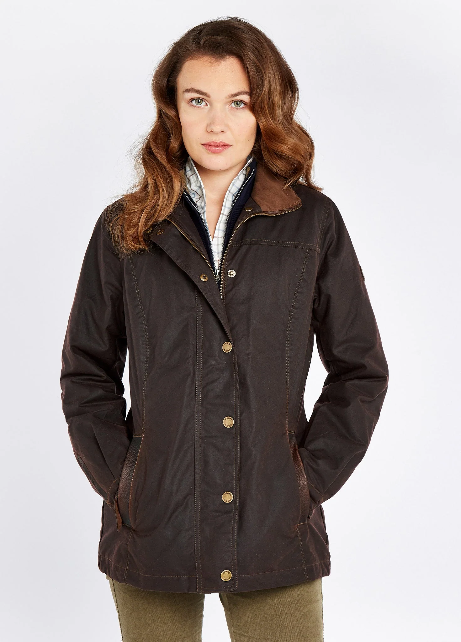 Mountrath Ladies Waxed Cotton Jacket - Java