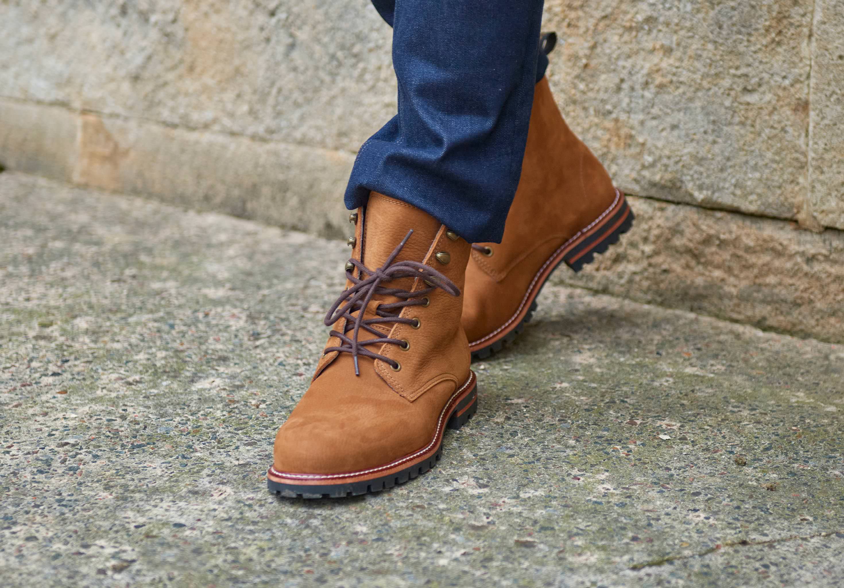 Laois Mens Lace Up Ankle Boot - Brown