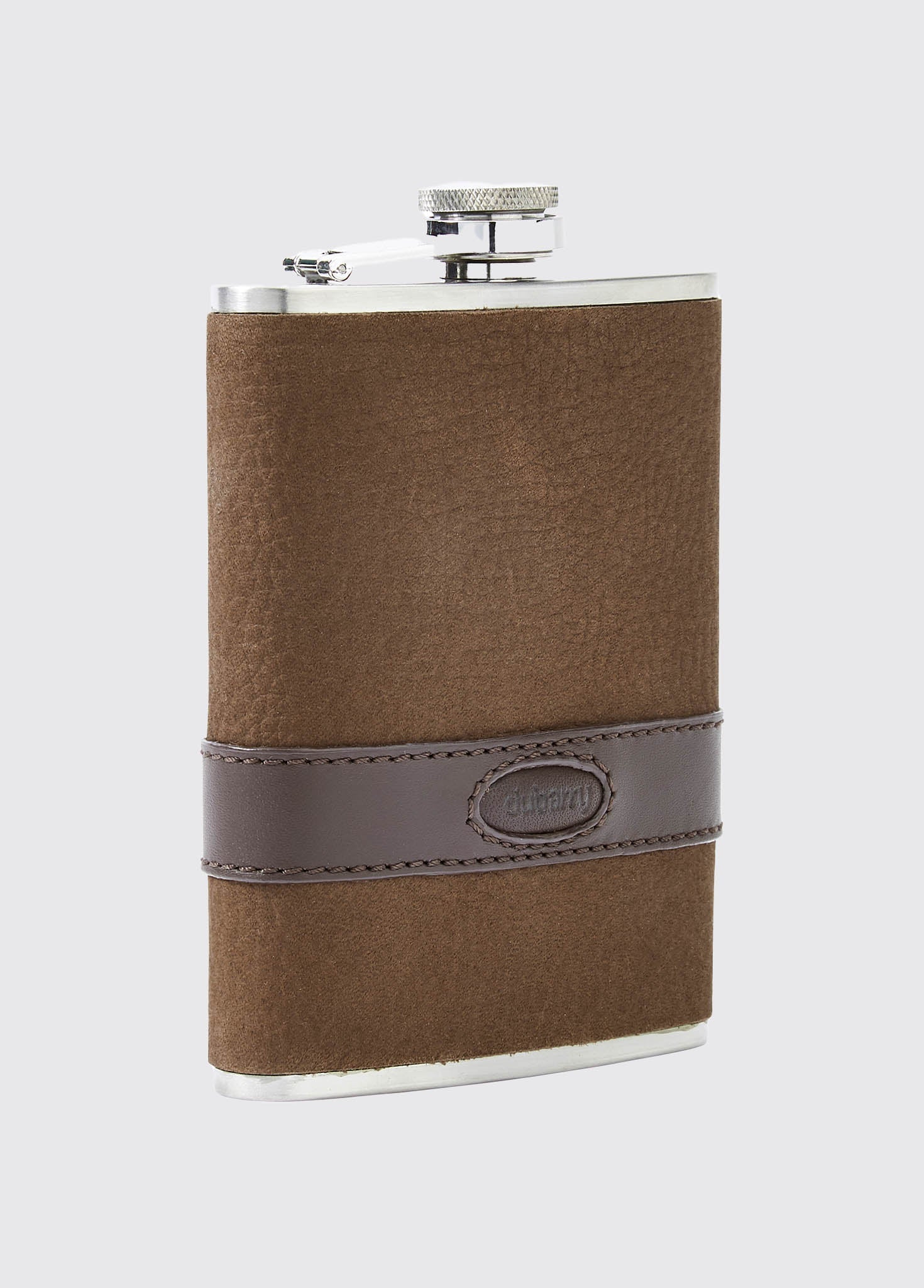 Rugby Hipflask - Walnut