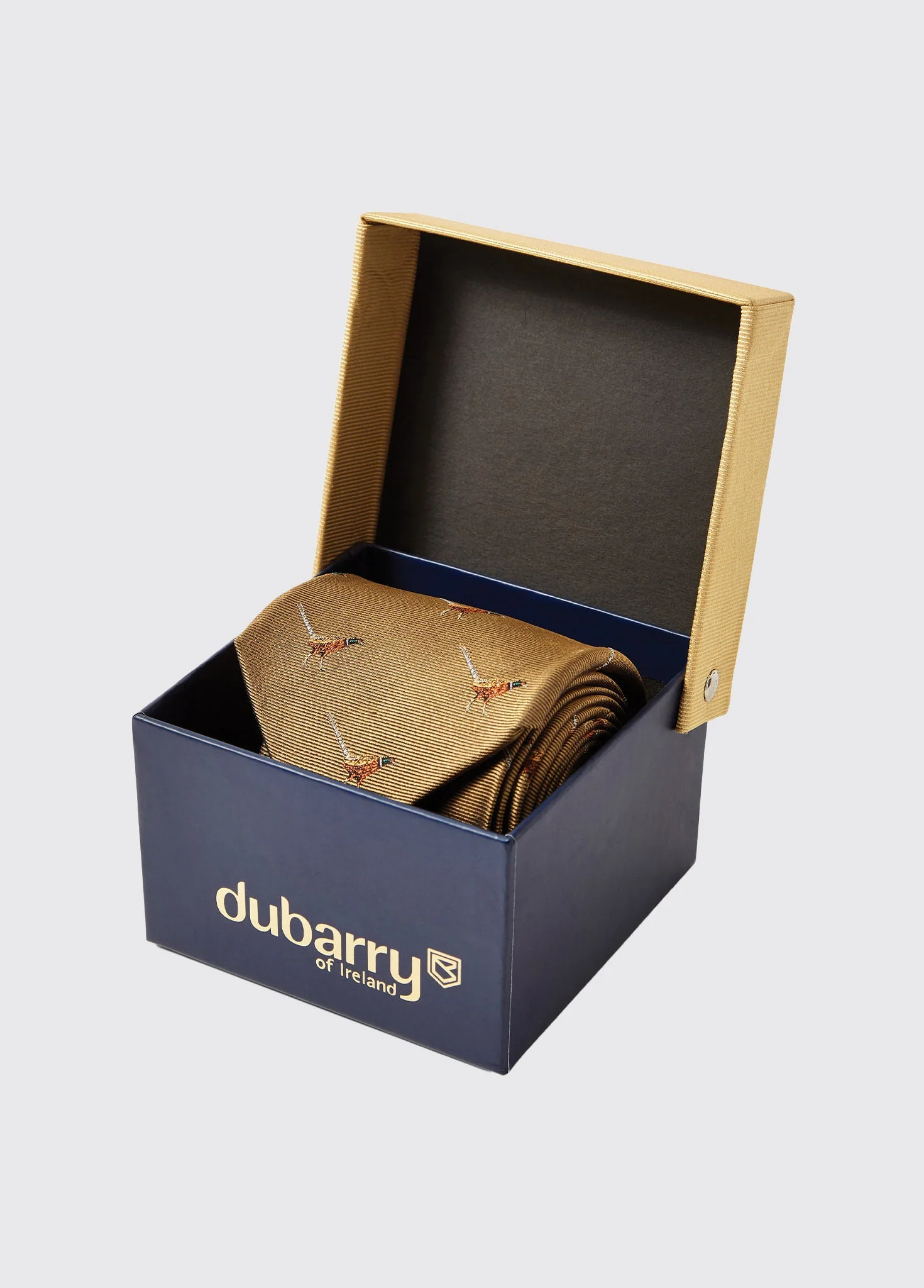 Madden Pheasant Silk Tie  - Gold