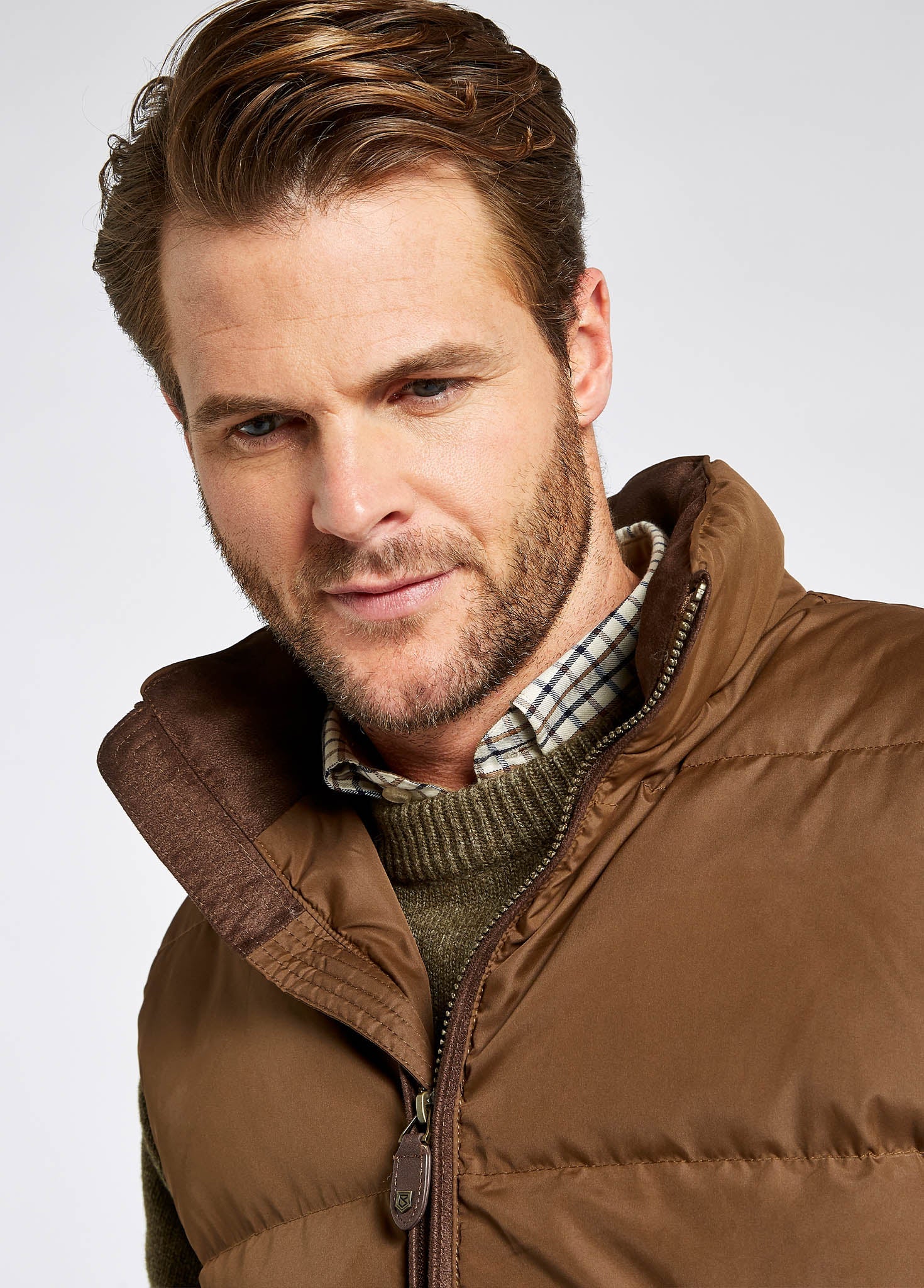 Graystown Men's Down-filled Vest - Walnut