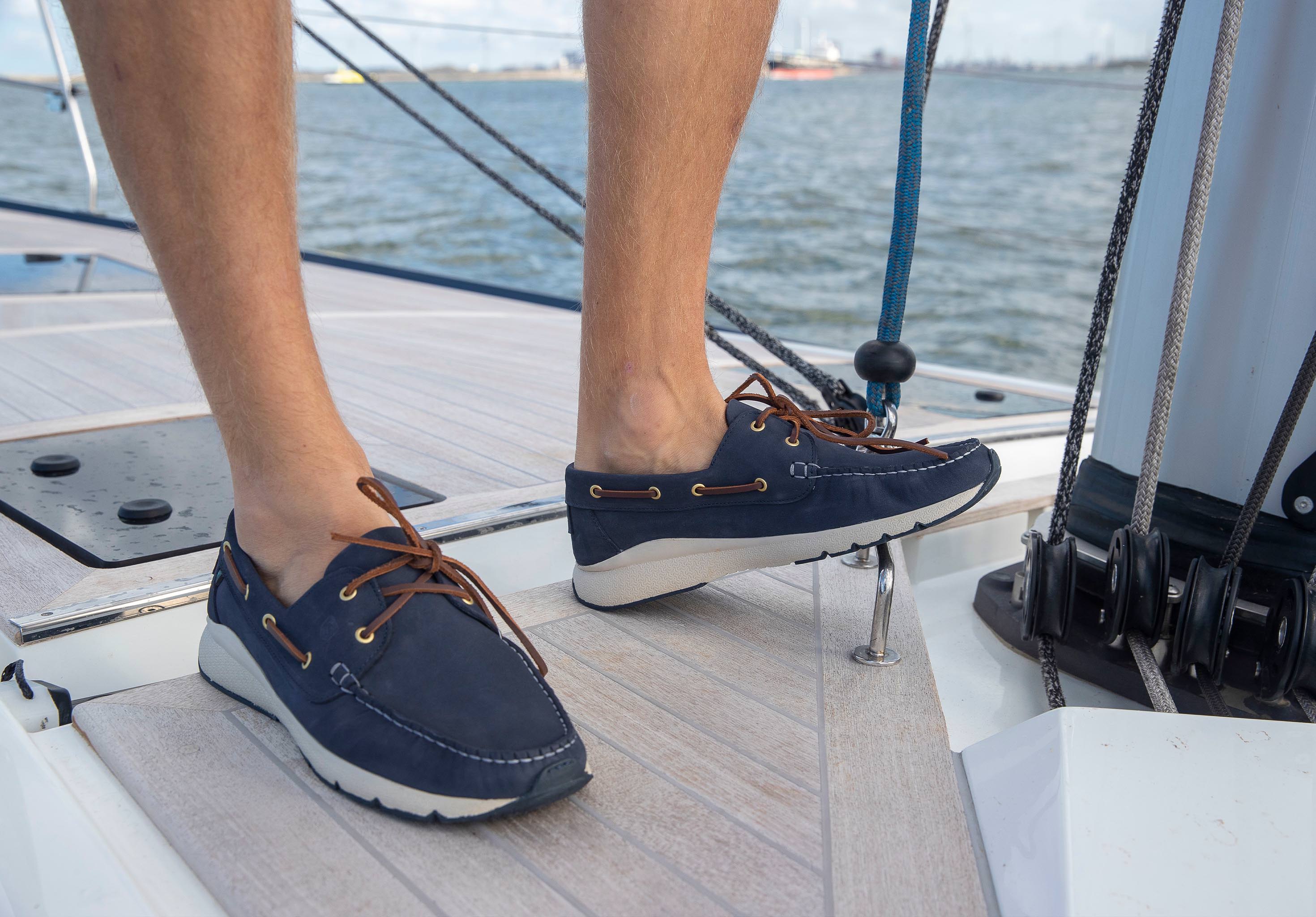 Dungarvan Lightweight Boat Shoe - Denim