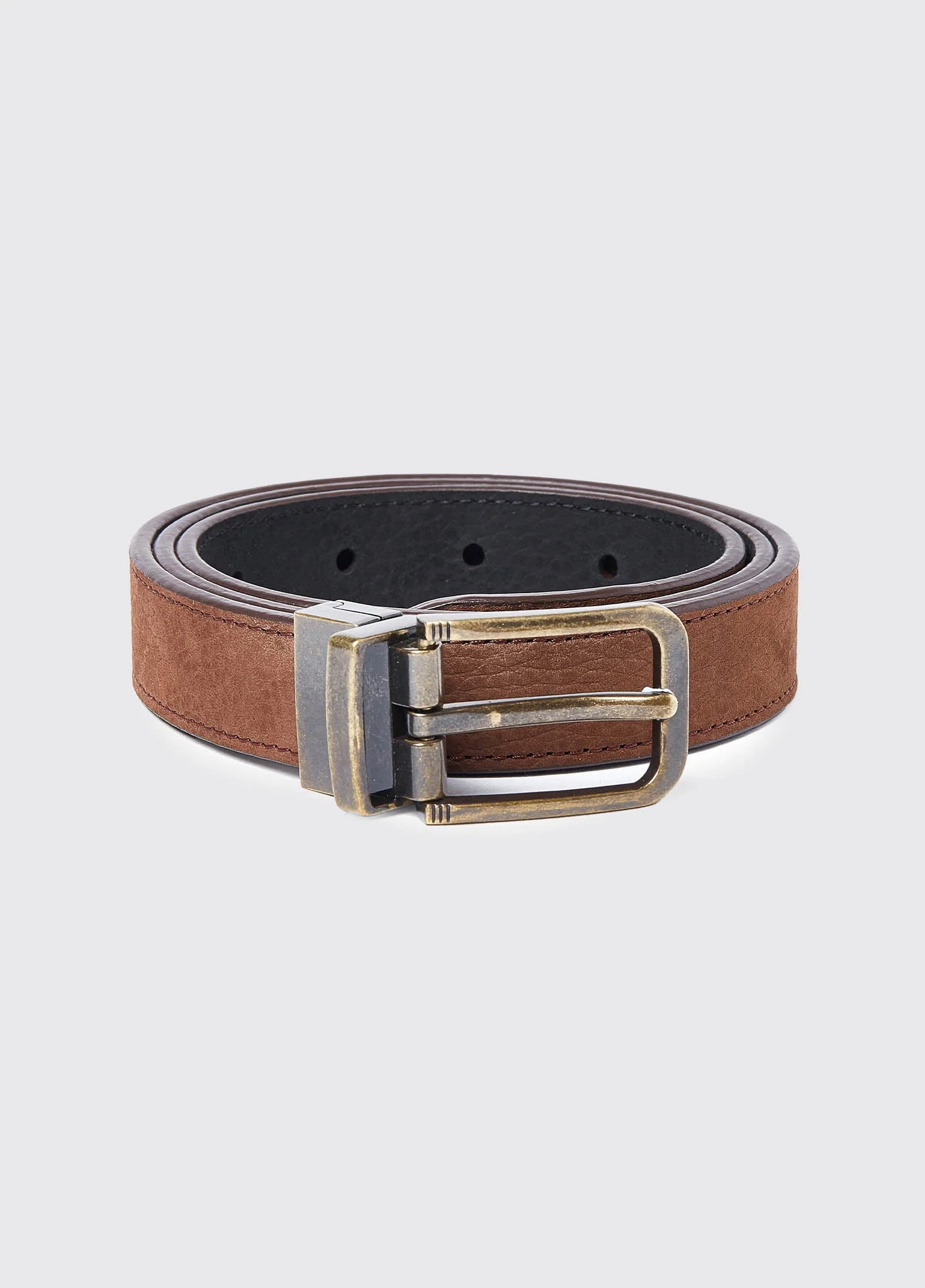 Foynes Leather Belt - Walnut