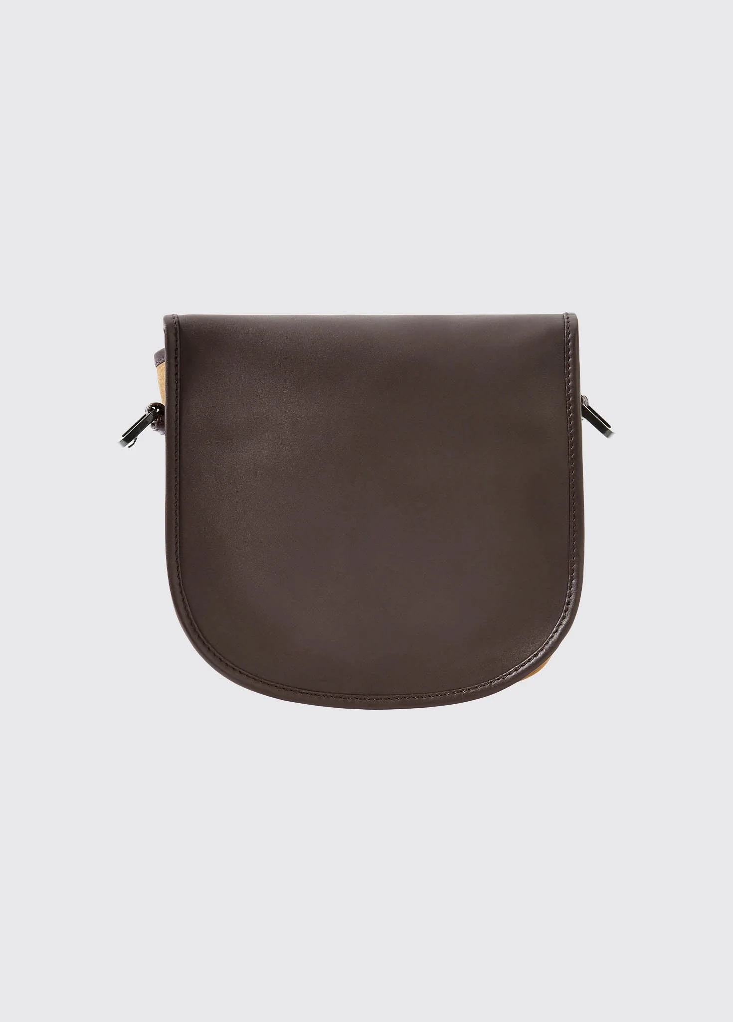 Clara Leather Saddle Bag - Brown