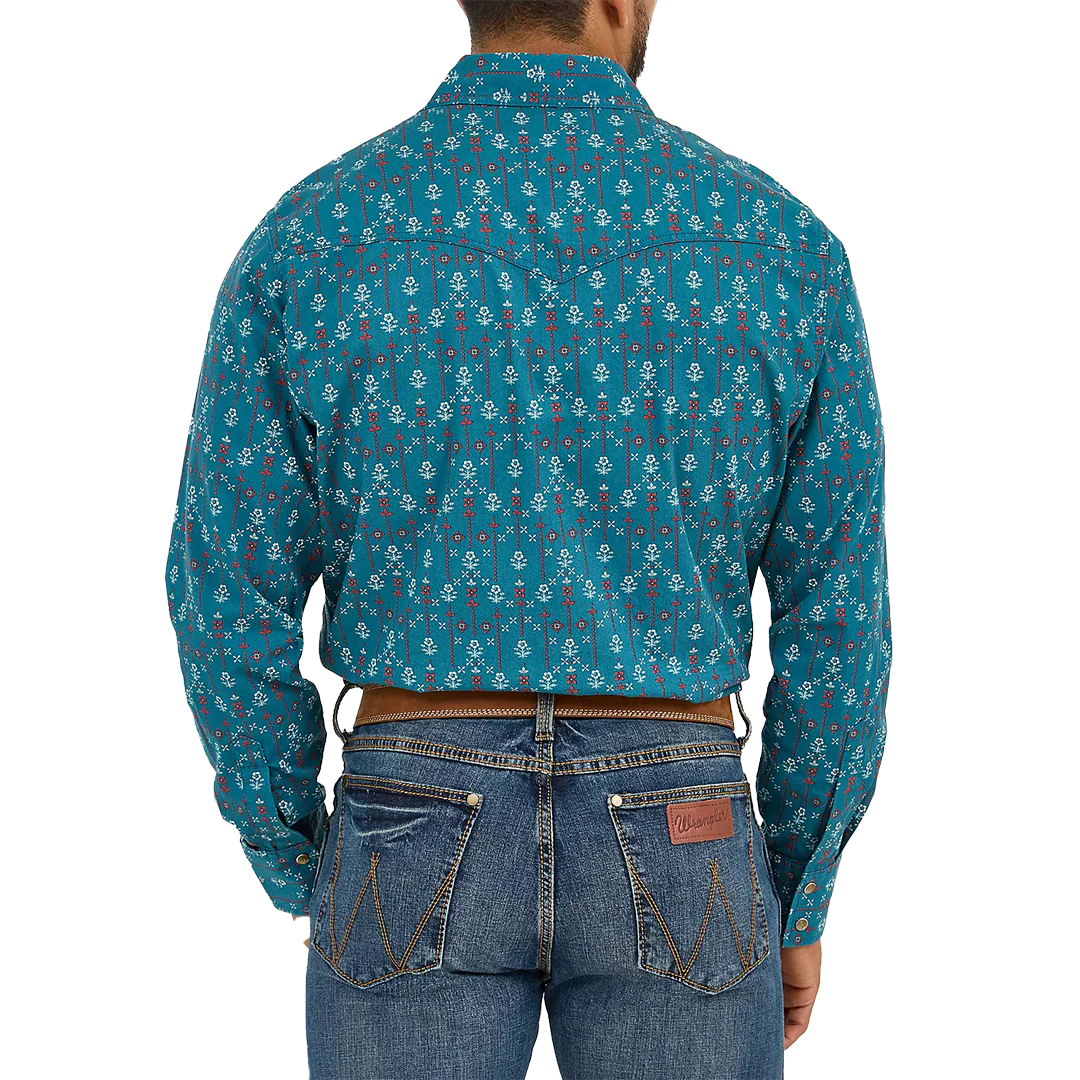 Wrangler Men's Retro Premium Long Sleeve Snap Shirt