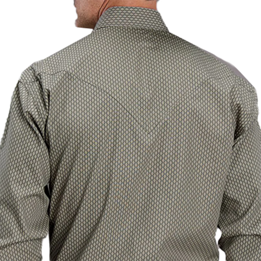 Stetson Men's Diamonds Long Sleeve Snap Shirt