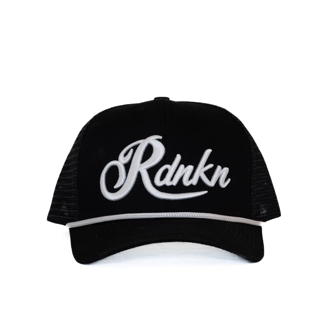 Rdnkn' Men's Alberta Black W/ Rope Trim Cap