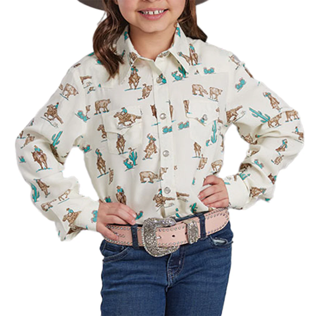Roper Girls' Western Blouse