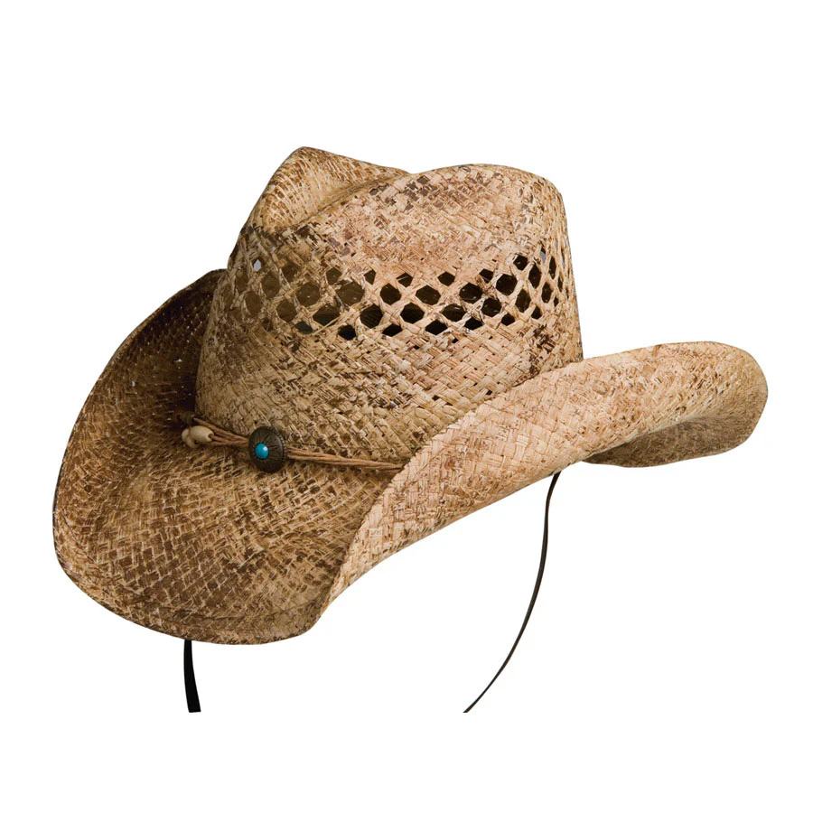 Conner Hats Women's Sadie Shapeable Raffia Straw Cowboy Hat